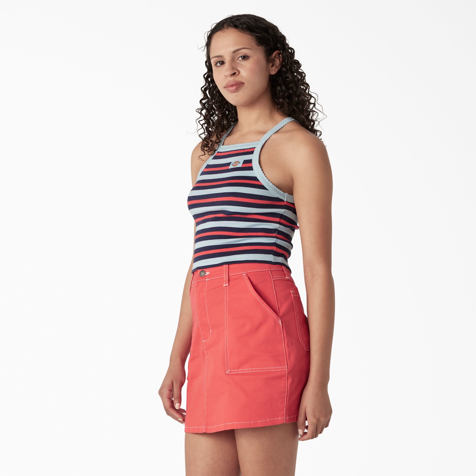 Women's Rib Knit Cropped Tank Top