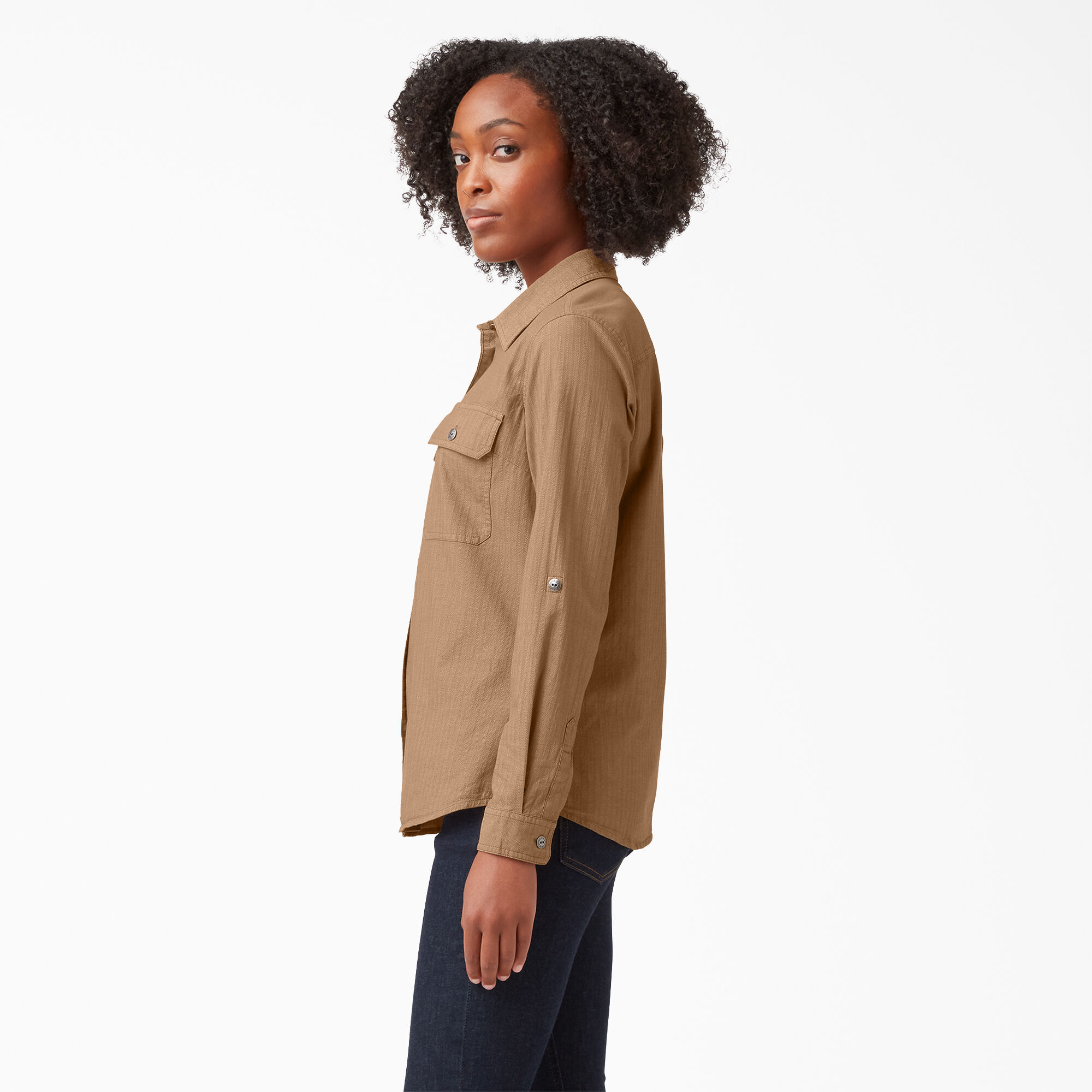 Women’s Long Sleeve Roll-Tab Work Shirt
