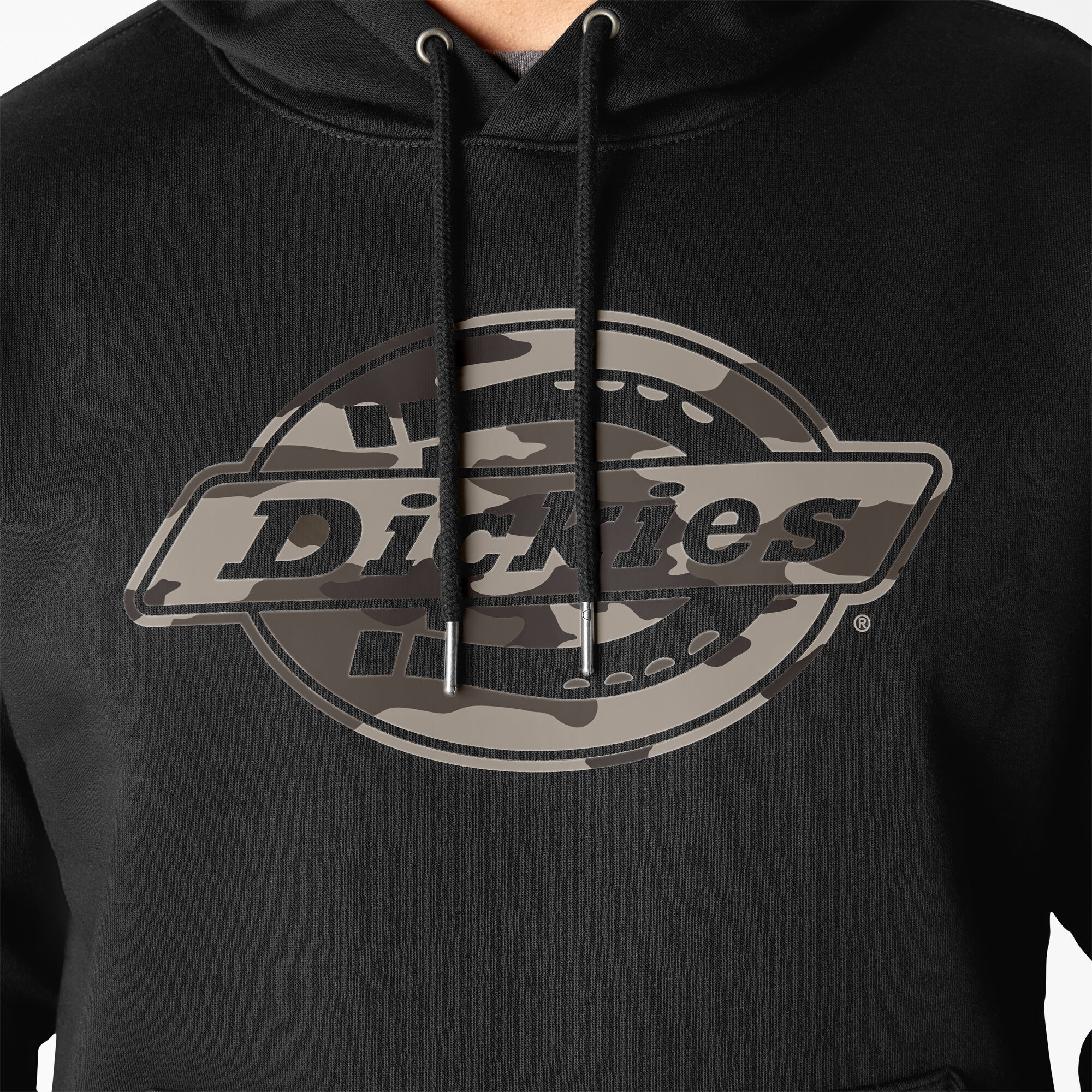 Water Repellent Camo Logo Hoodie