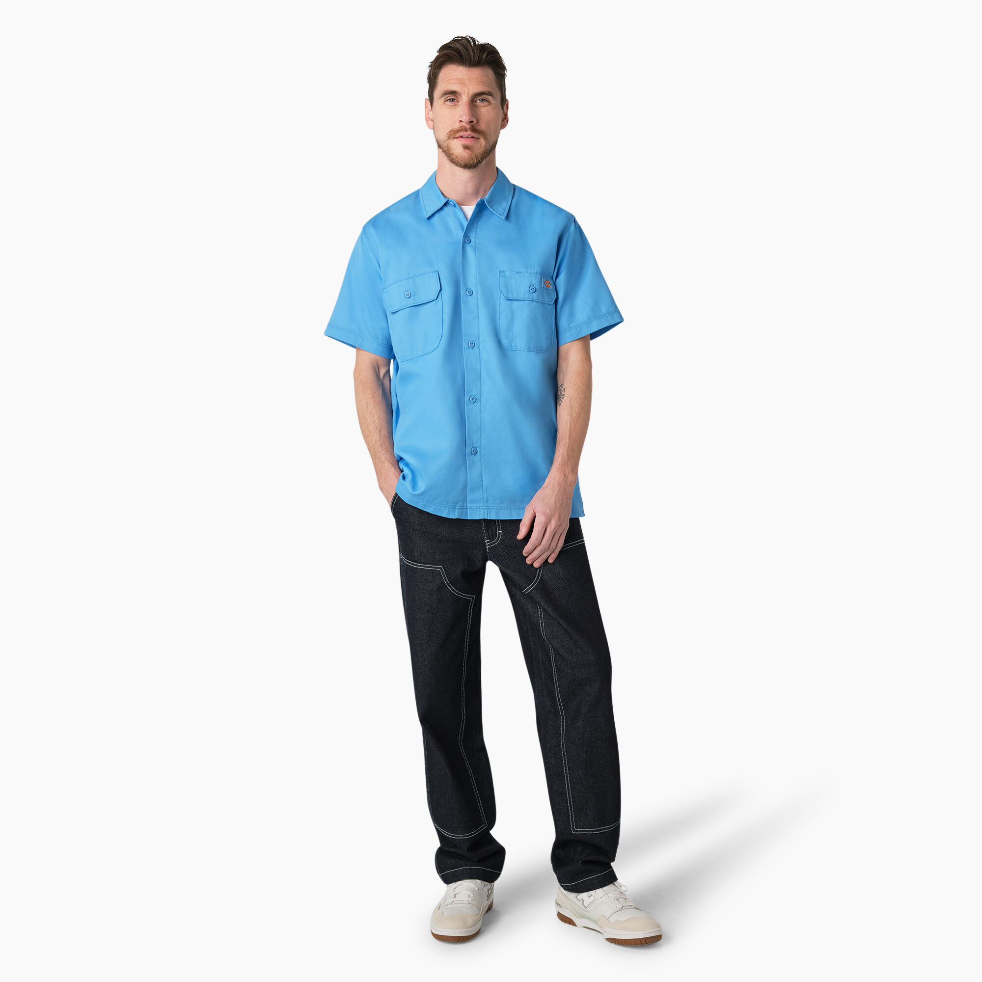 Madras Short Sleeve Work Shirt
