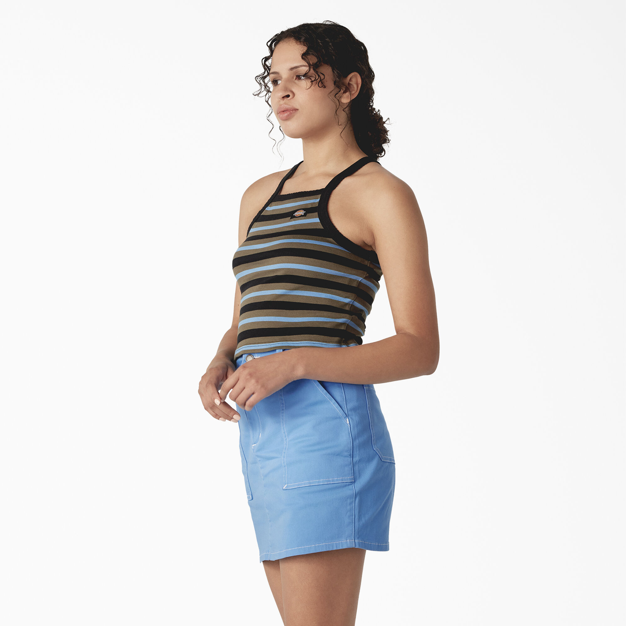 Women's Rib Knit Cropped Tank Top