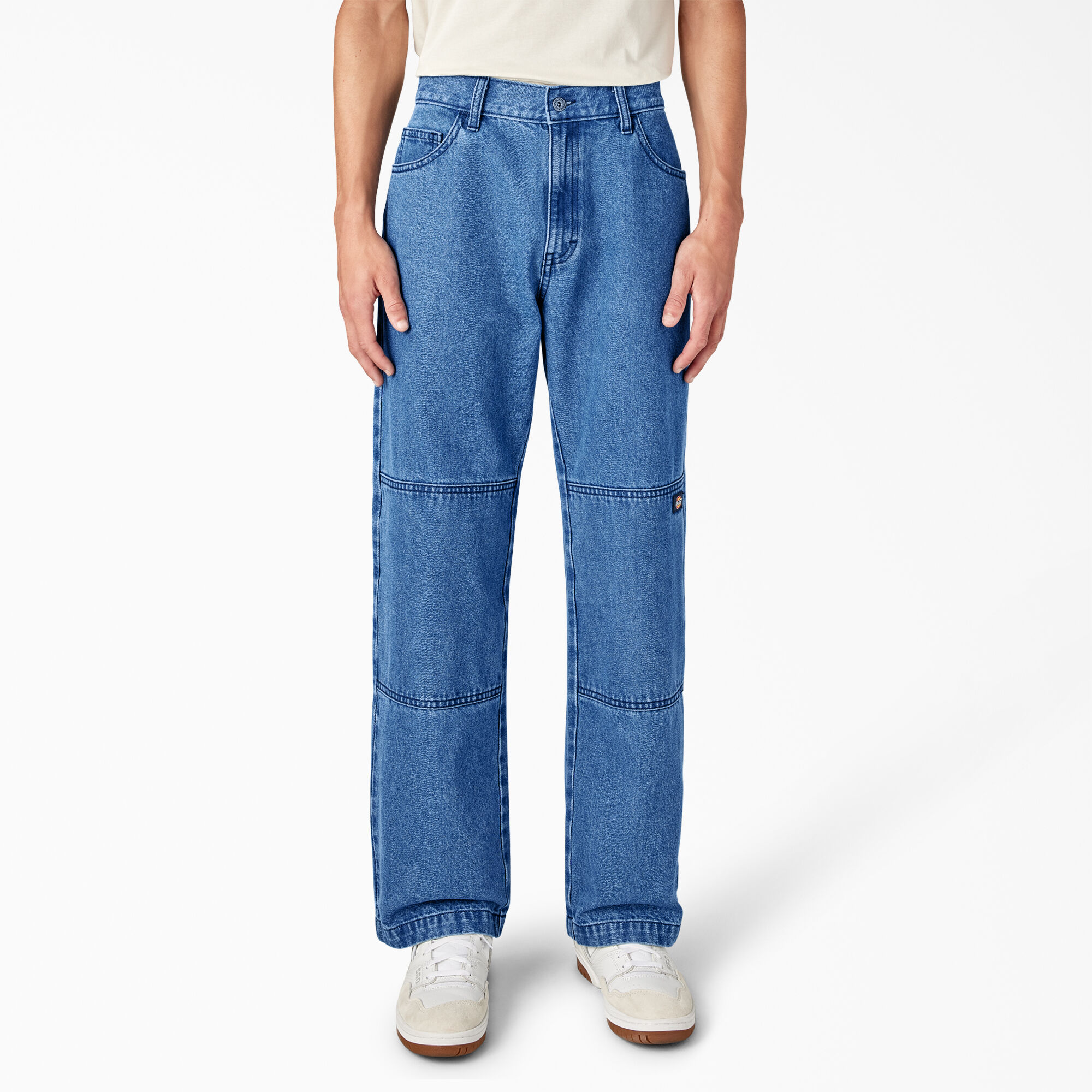 Loose Fit Double Knee Jeans