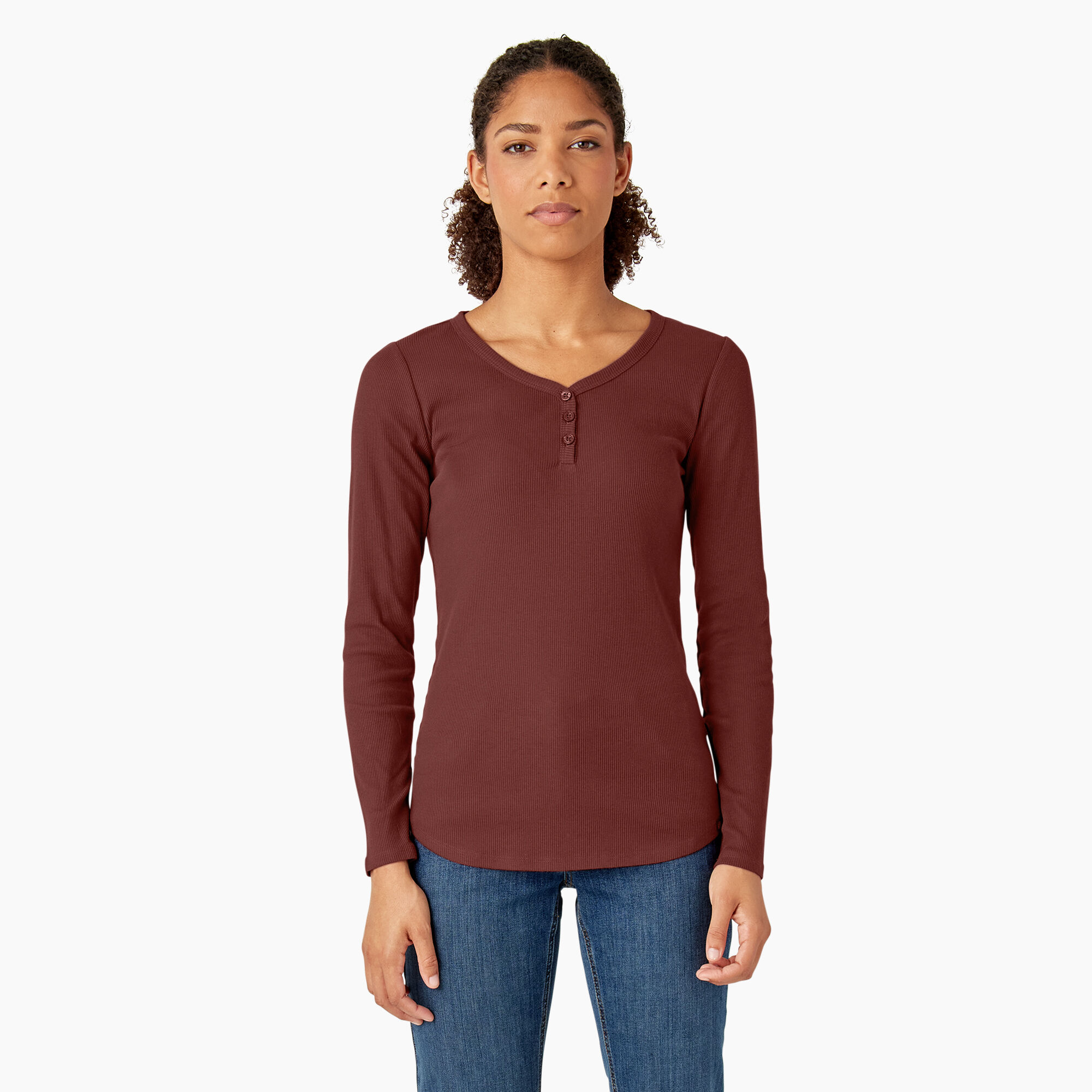 Women's Henley Long Sleeve Shirt
