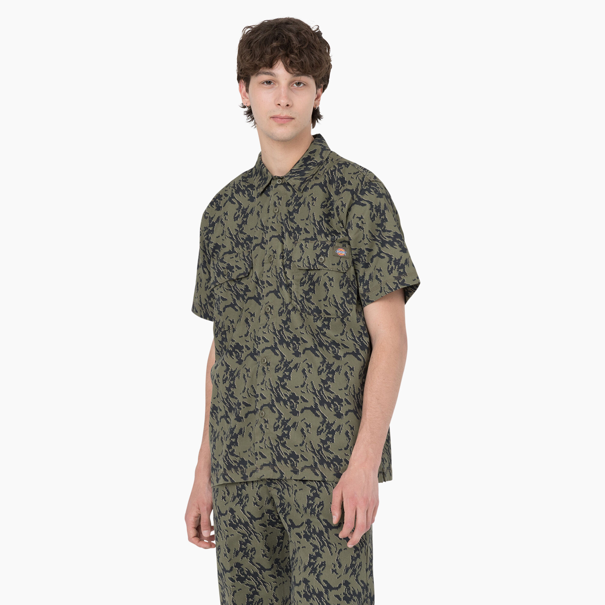 Drewsey Camo Short Sleeve Work Shirt