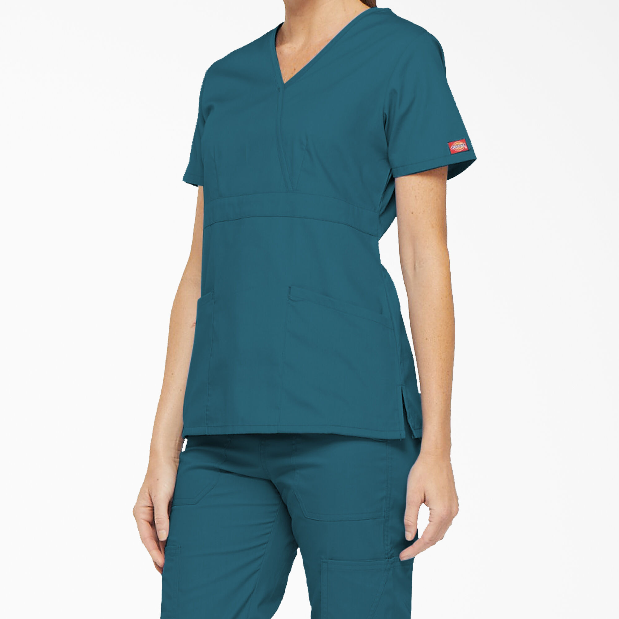 Women's EDS Signature Mock Wrap Scrub Top