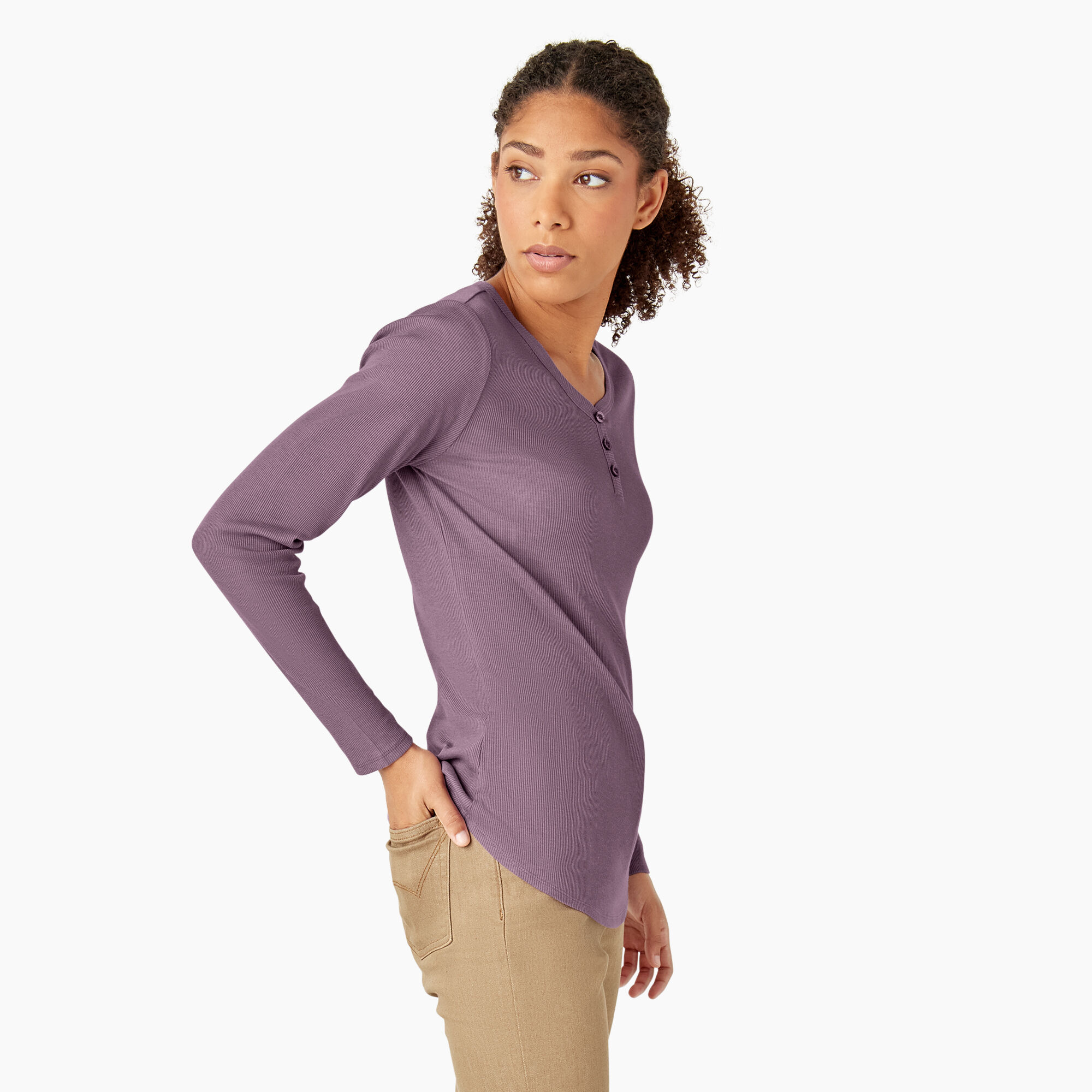 Women's Henley Long Sleeve Shirt