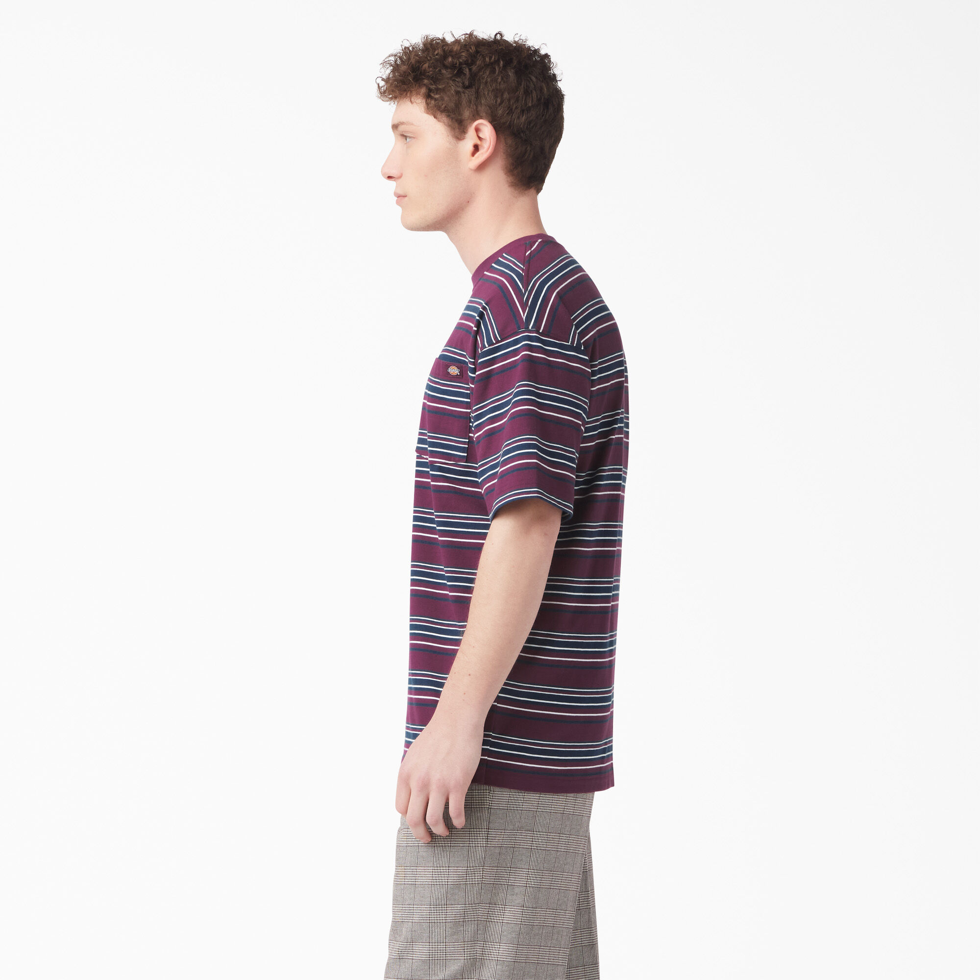 Relaxed Fit Striped Pocket T-Shirt