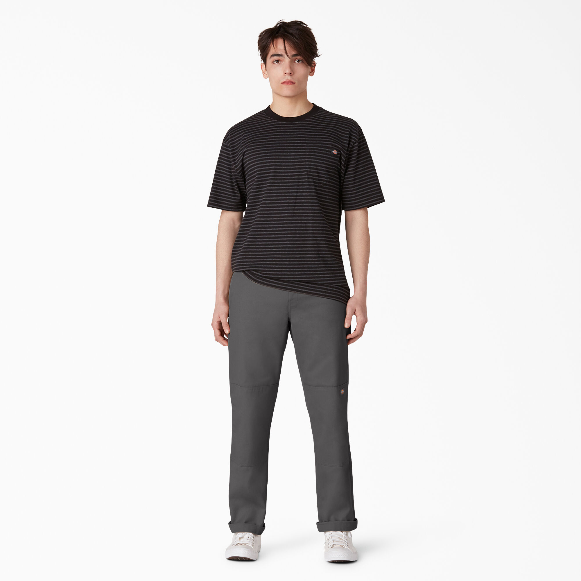 Slim Straight Fit Double Knee Pants