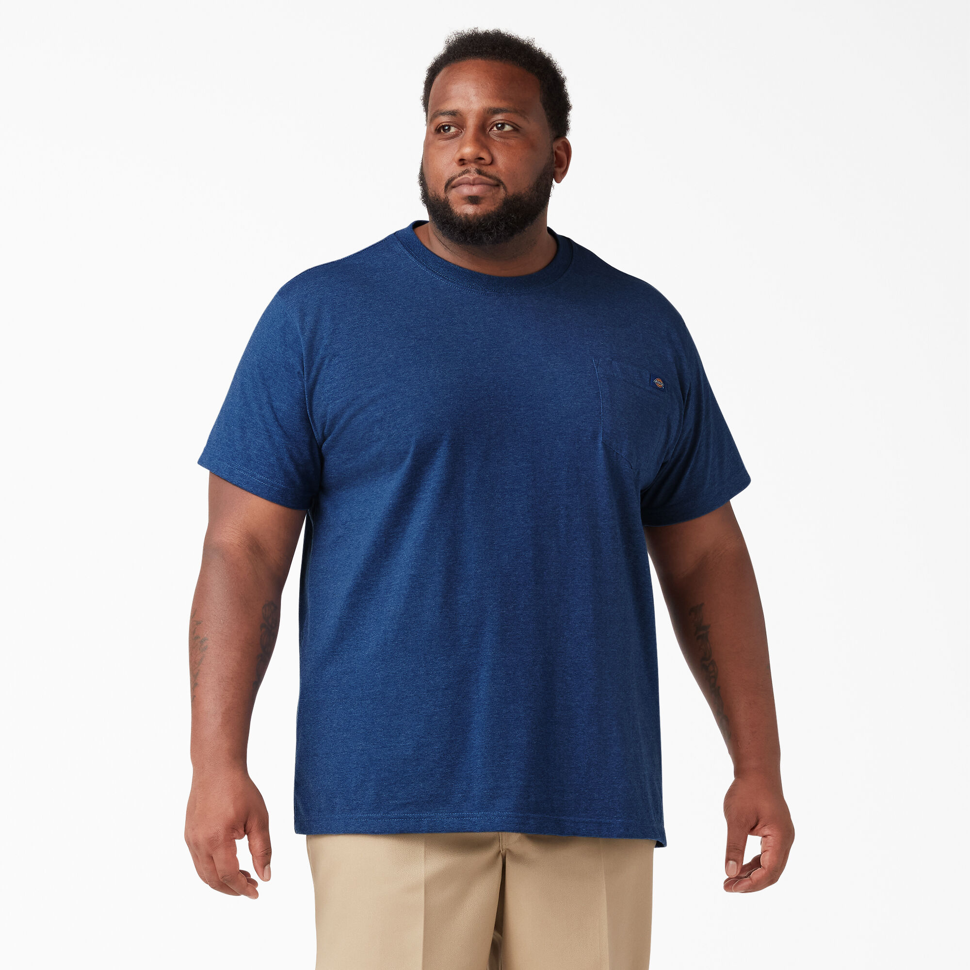 Heavyweight Heathered Short Sleeve Pocket T-Shirt