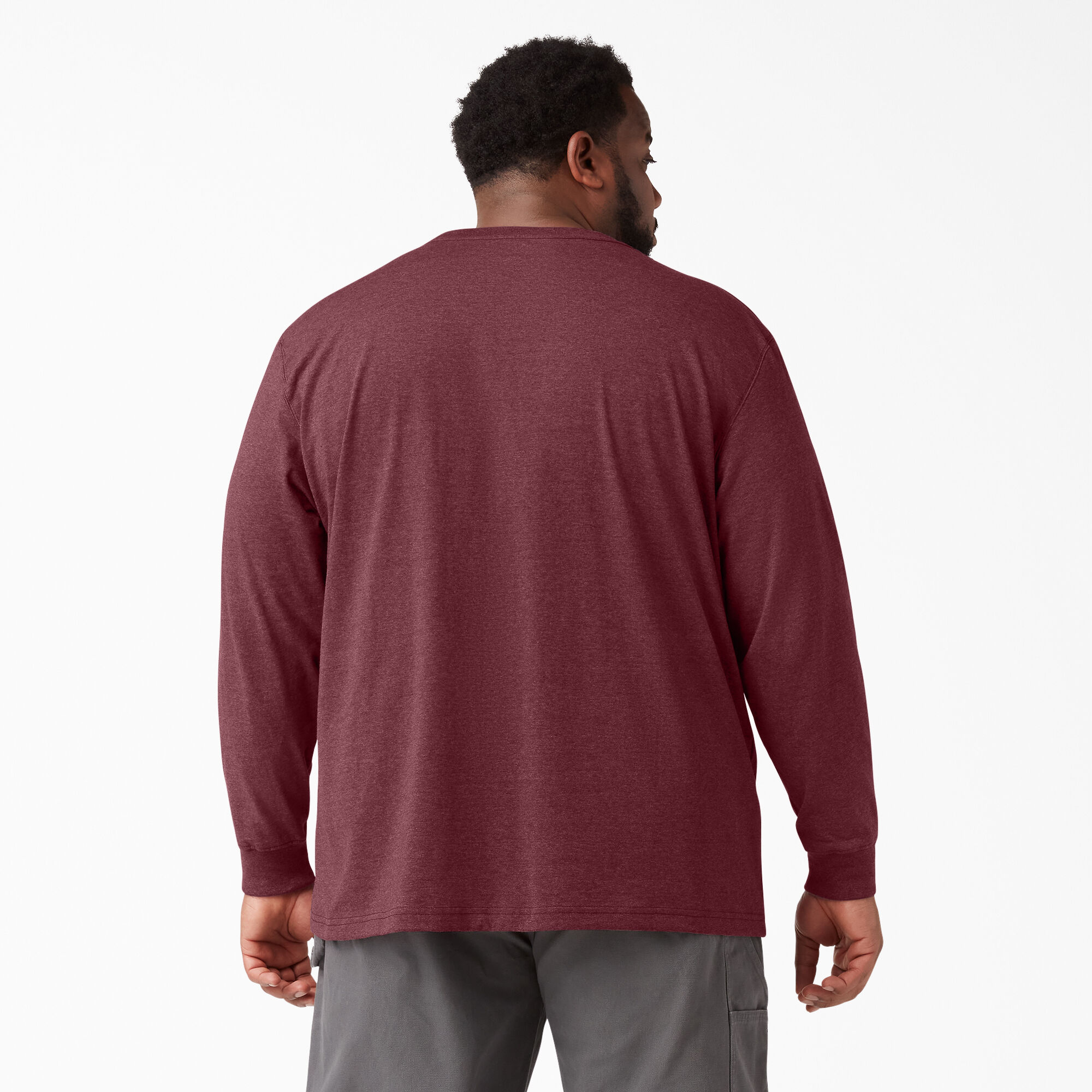 Heavyweight Heathered Long Sleeve Pocket T-Shirt