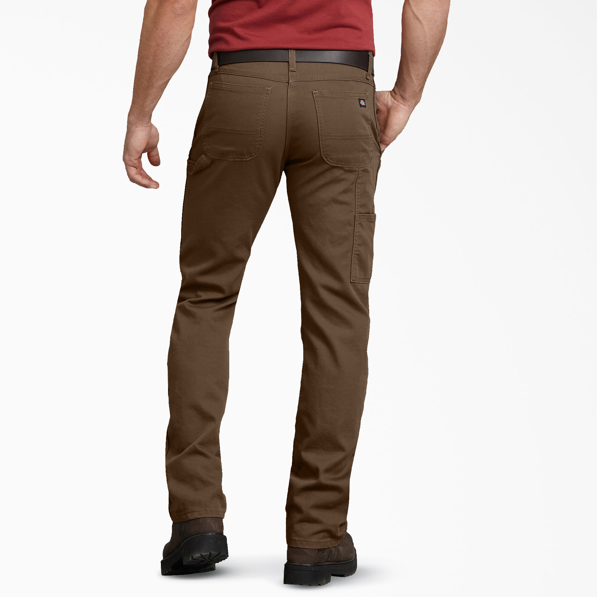 FLEX Regular Fit Duck Carpenter Pants, Stonewashed Timber Brown