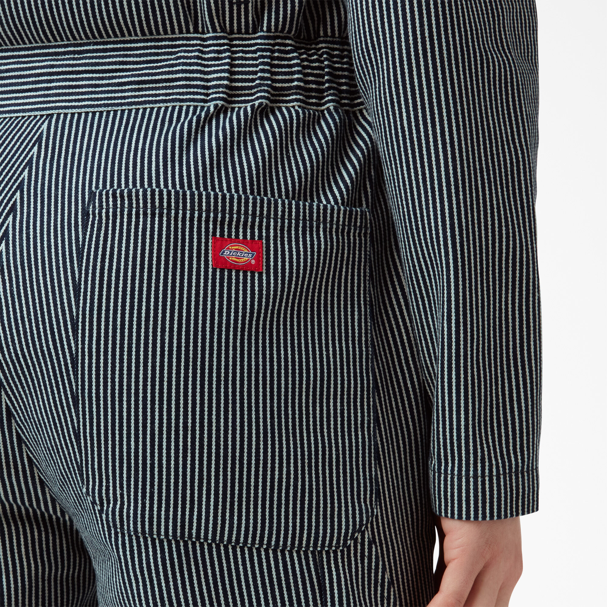 Women's Relaxed Fit Long Sleeve Hickory Stripe Coveralls