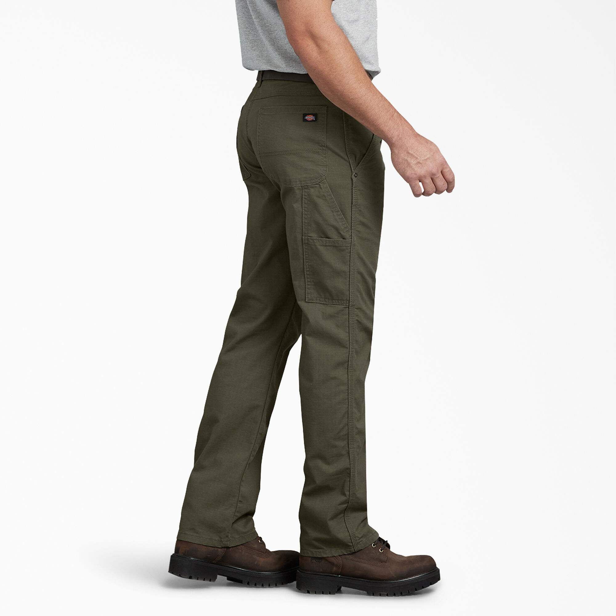 FLEX Regular Fit Ripstop Carpenter Pants, Rinsed Moss Green