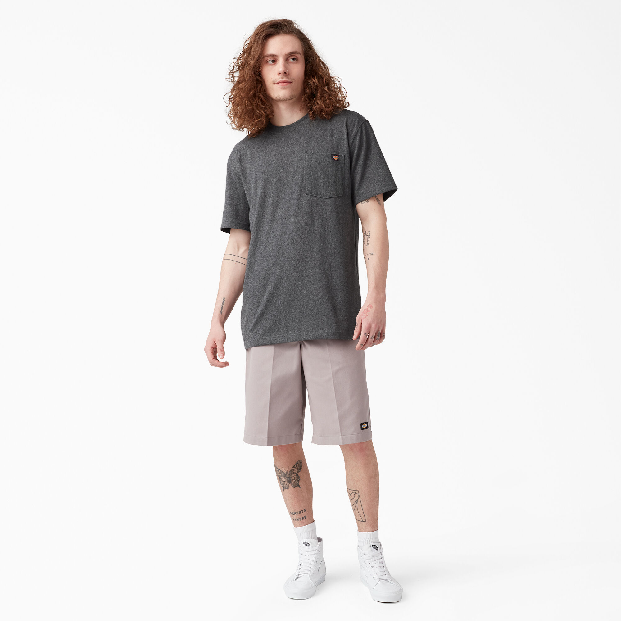 Heavyweight Heathered Short Sleeve Pocket T-Shirt