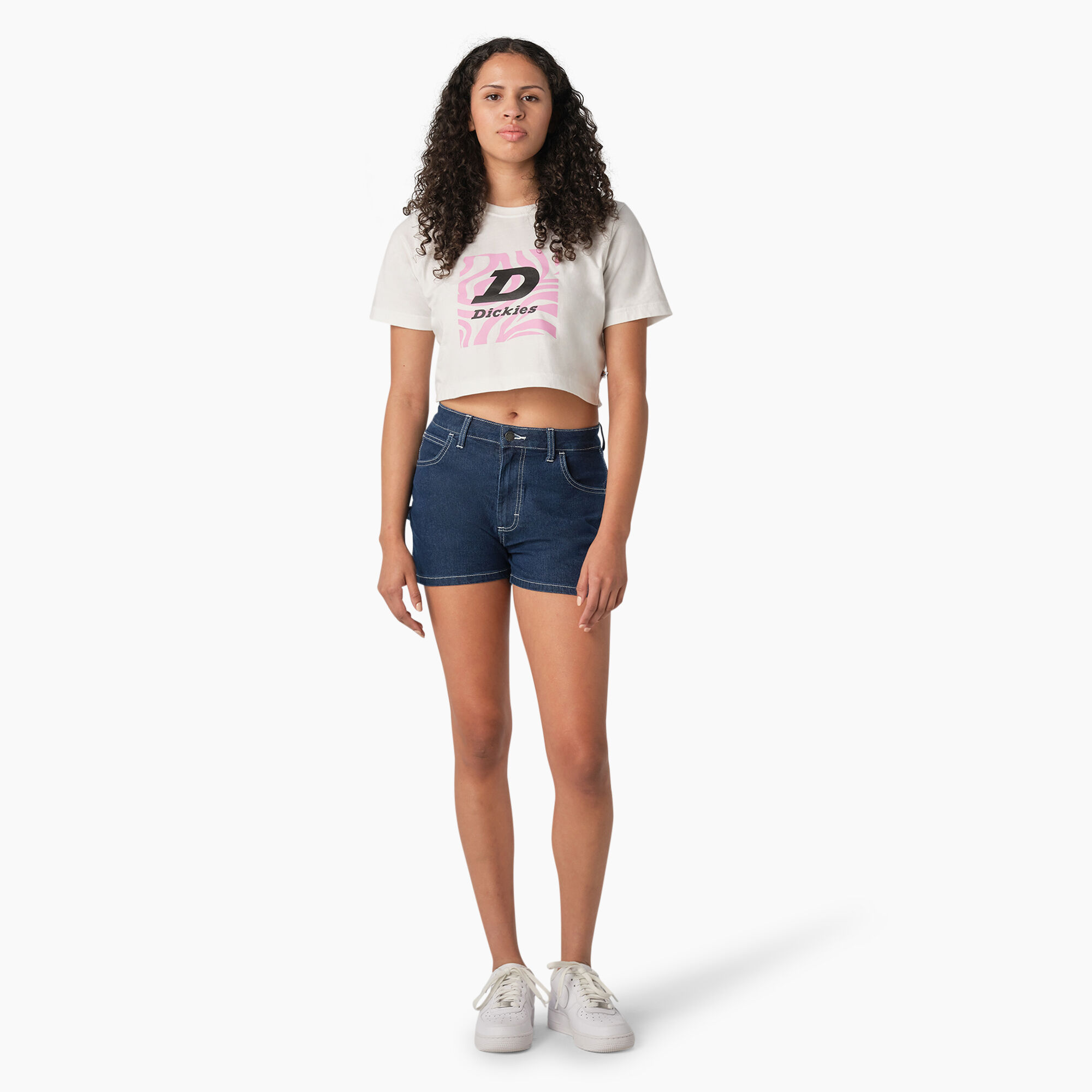 Women's Zebra Graphic Cropped T-Shirt