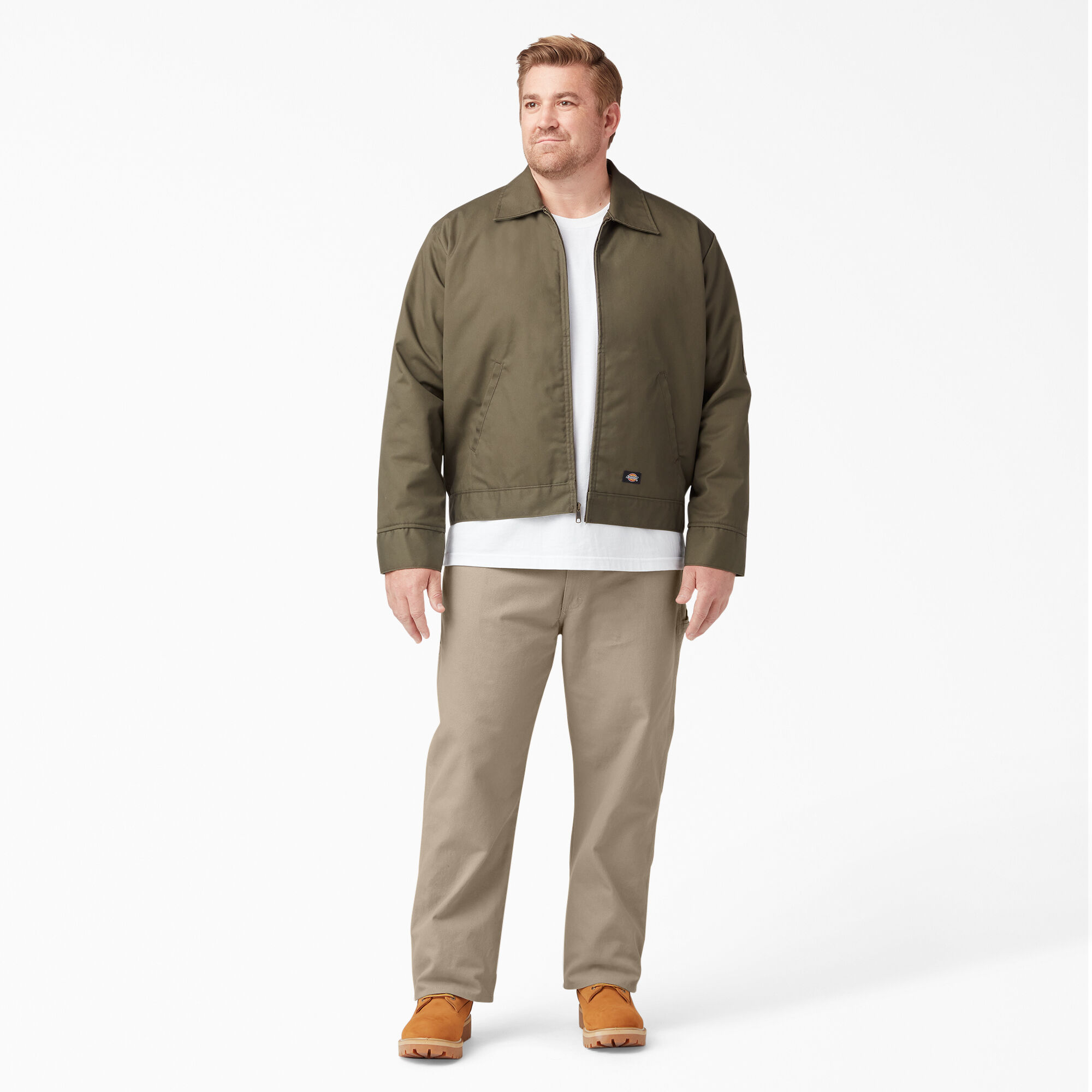 Relaxed Fit Heavyweight Duck Carpenter Pants, Rinsed Desert Sand