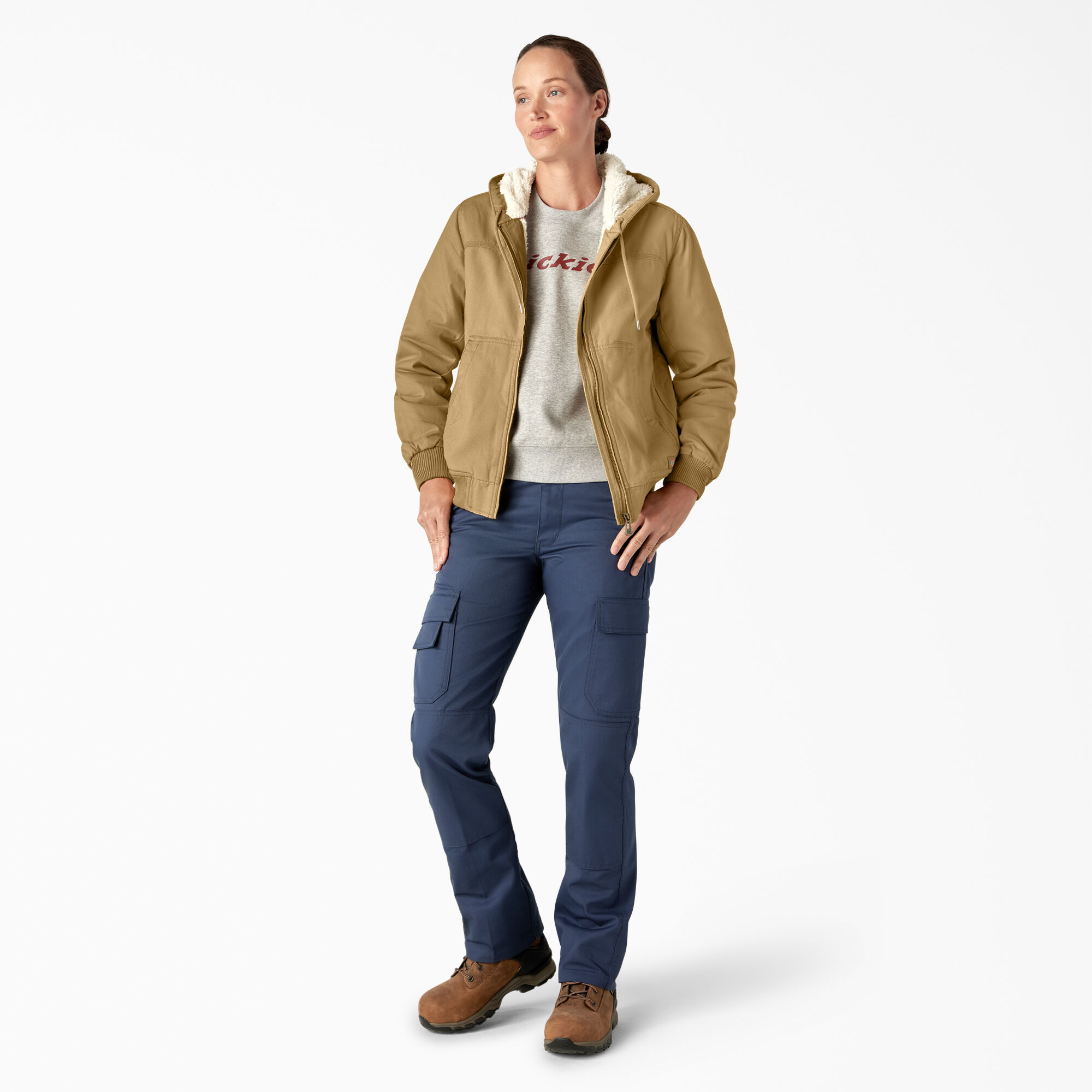 Women's Fleece Lined Duck Canvas Jacket