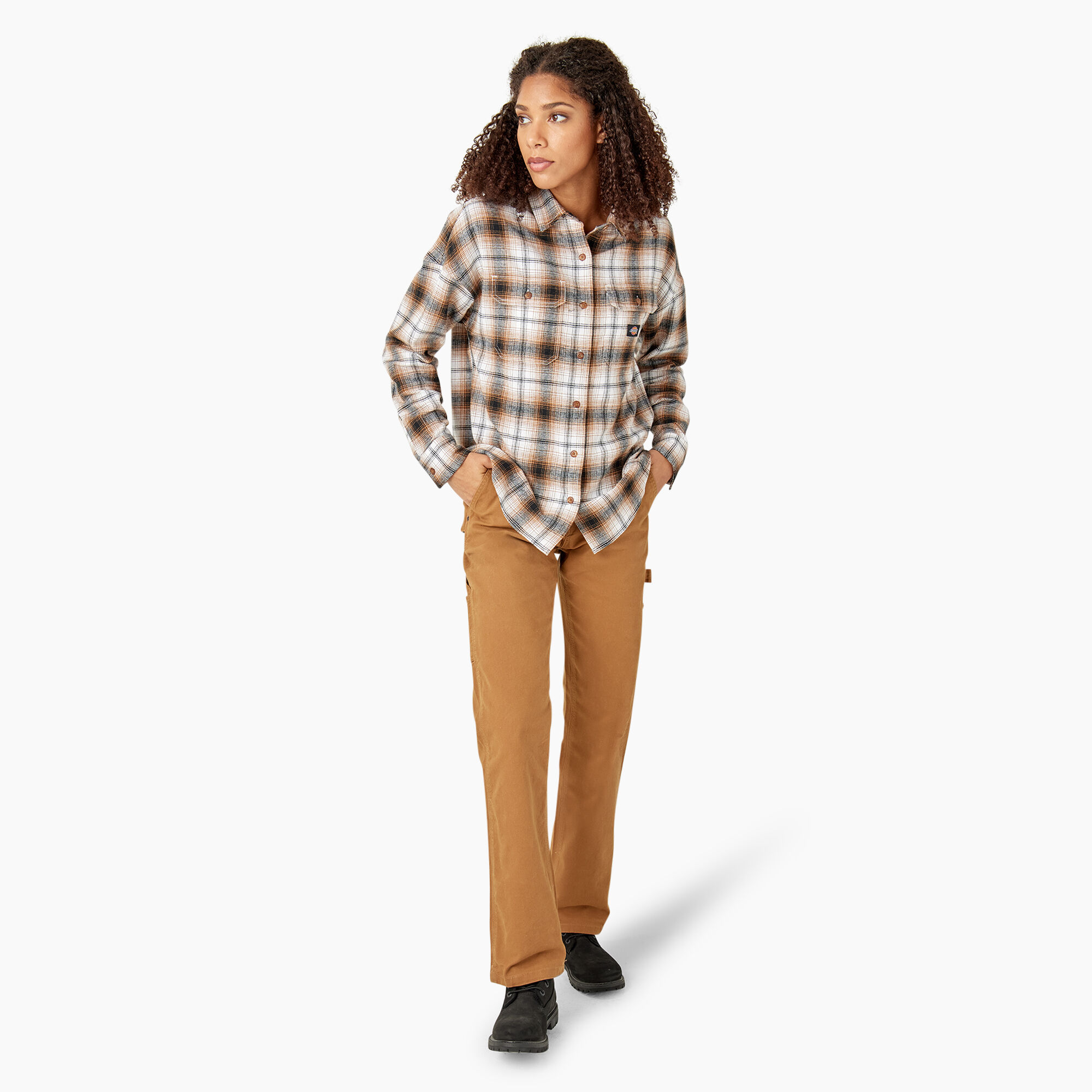 Women's Long Sleeve Flannel Shirt