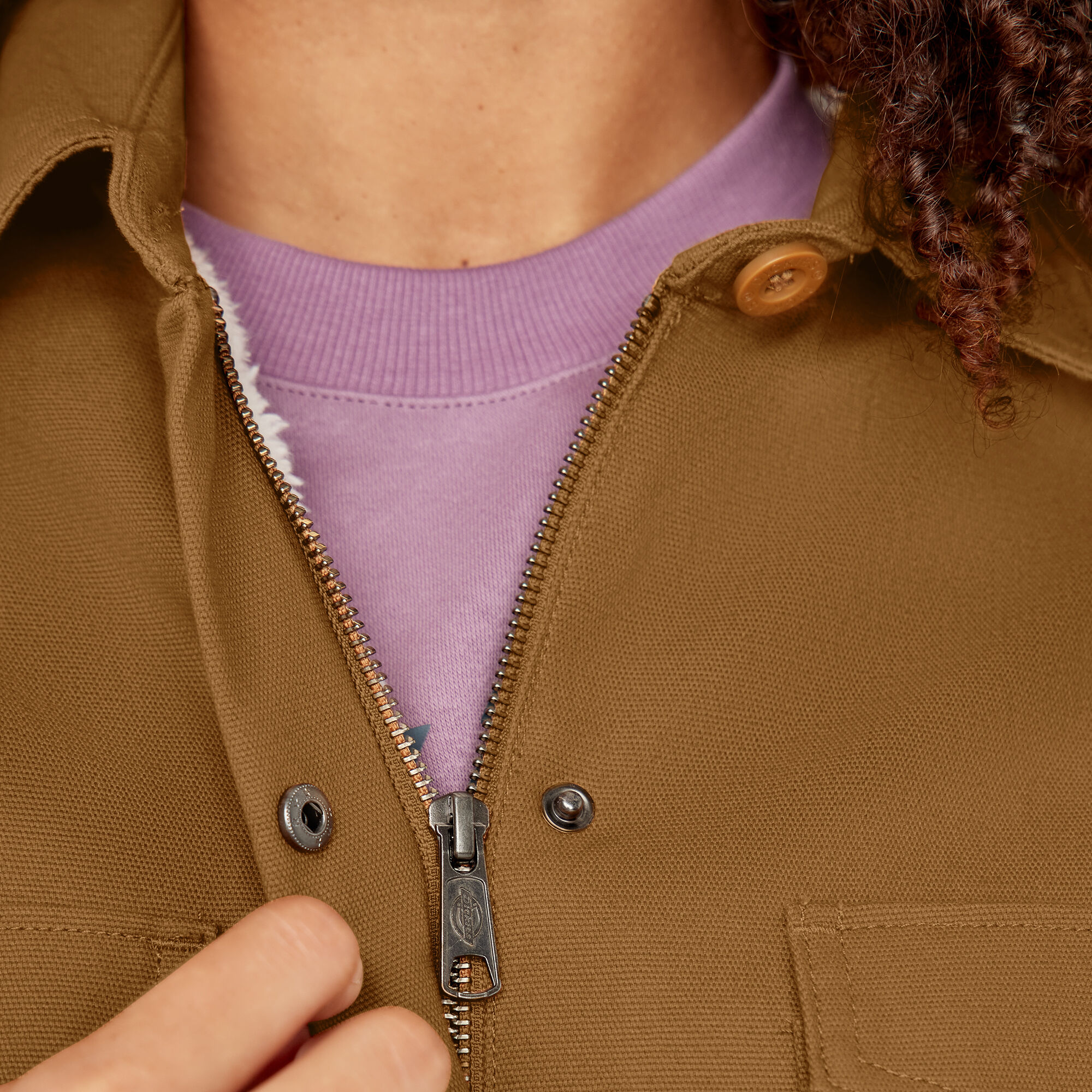 Women's Duck Fleece Lined Chore Coat