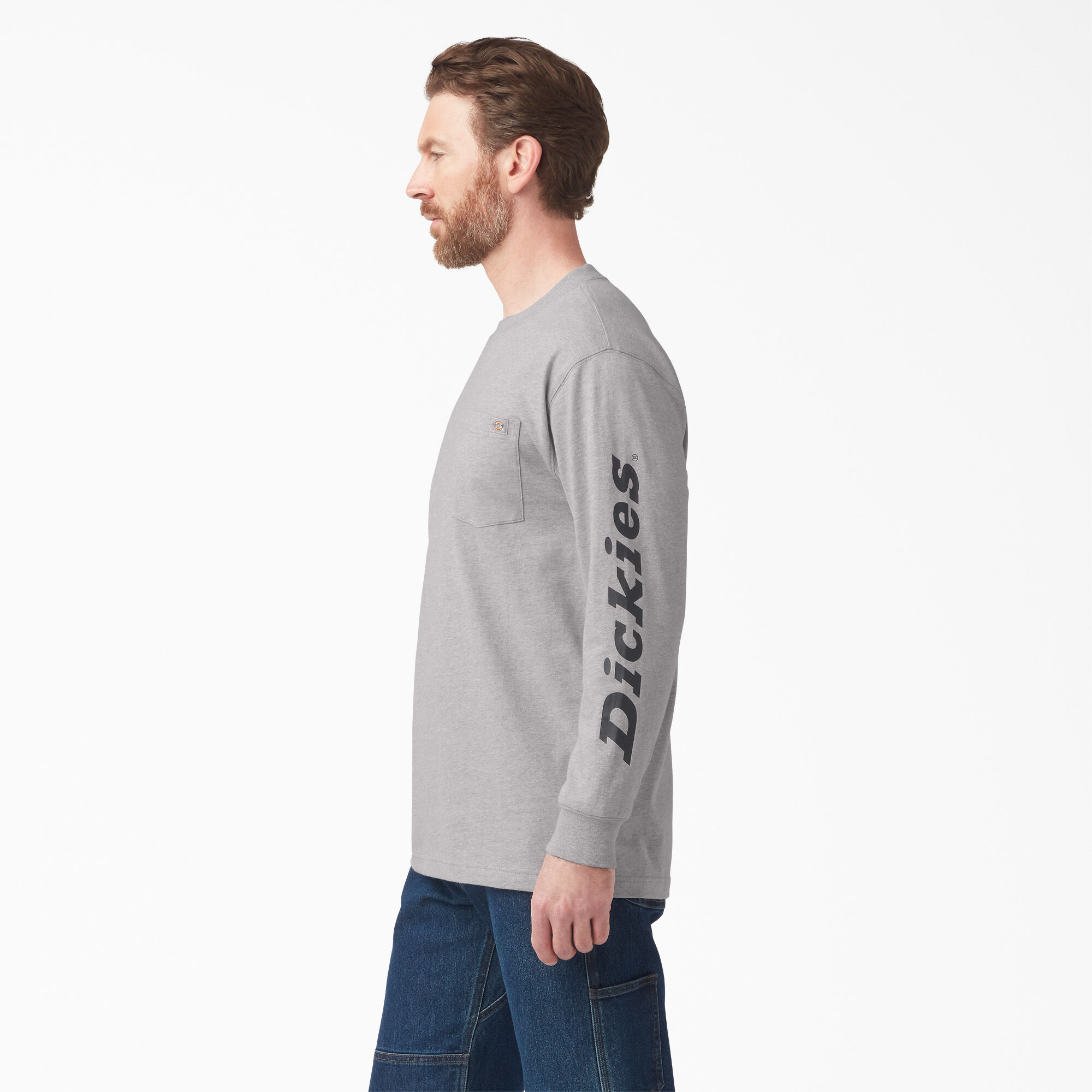 Logo Graphic Long Sleeve Pocket T-Shirt