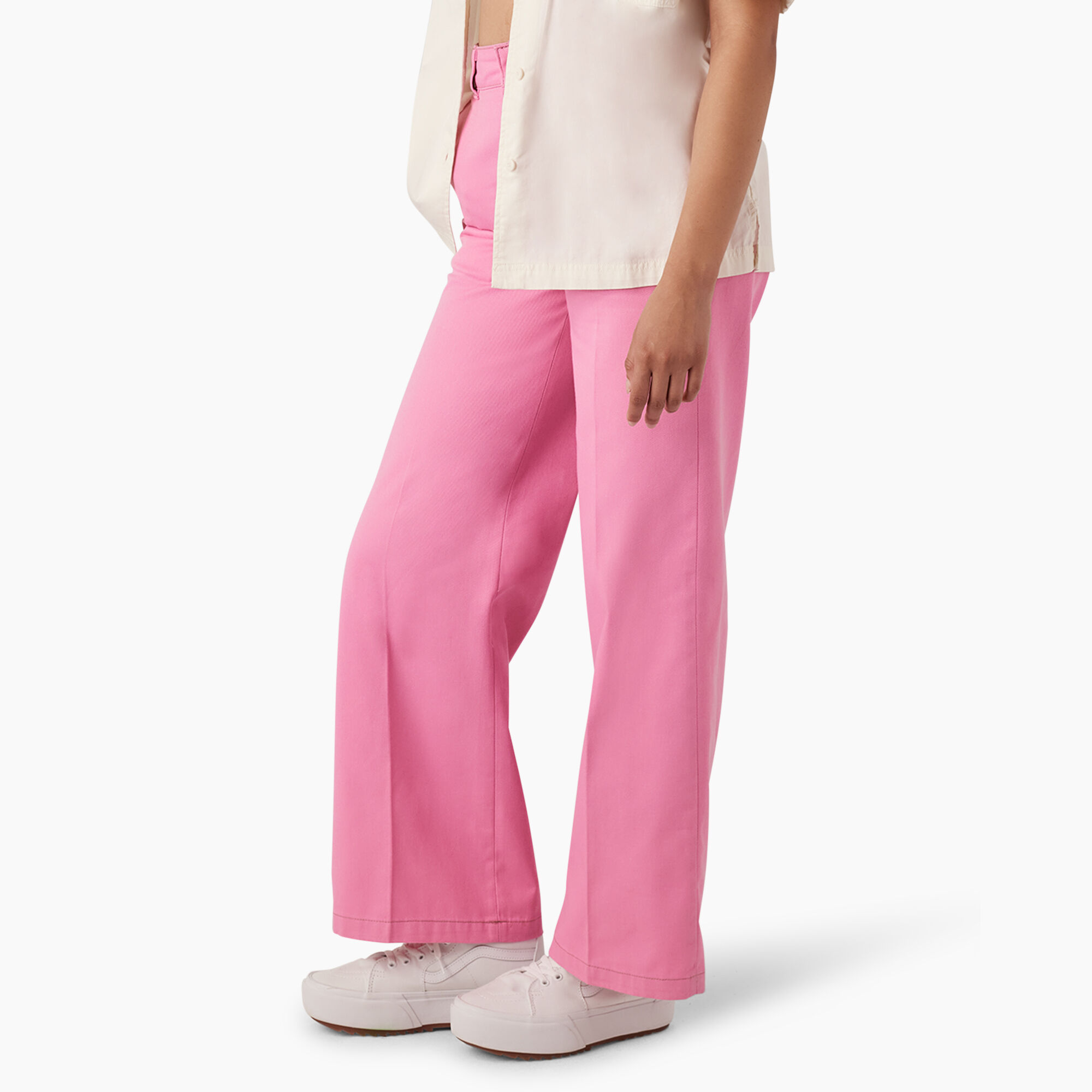 Women's Regular Fit Wide Leg Work Pants