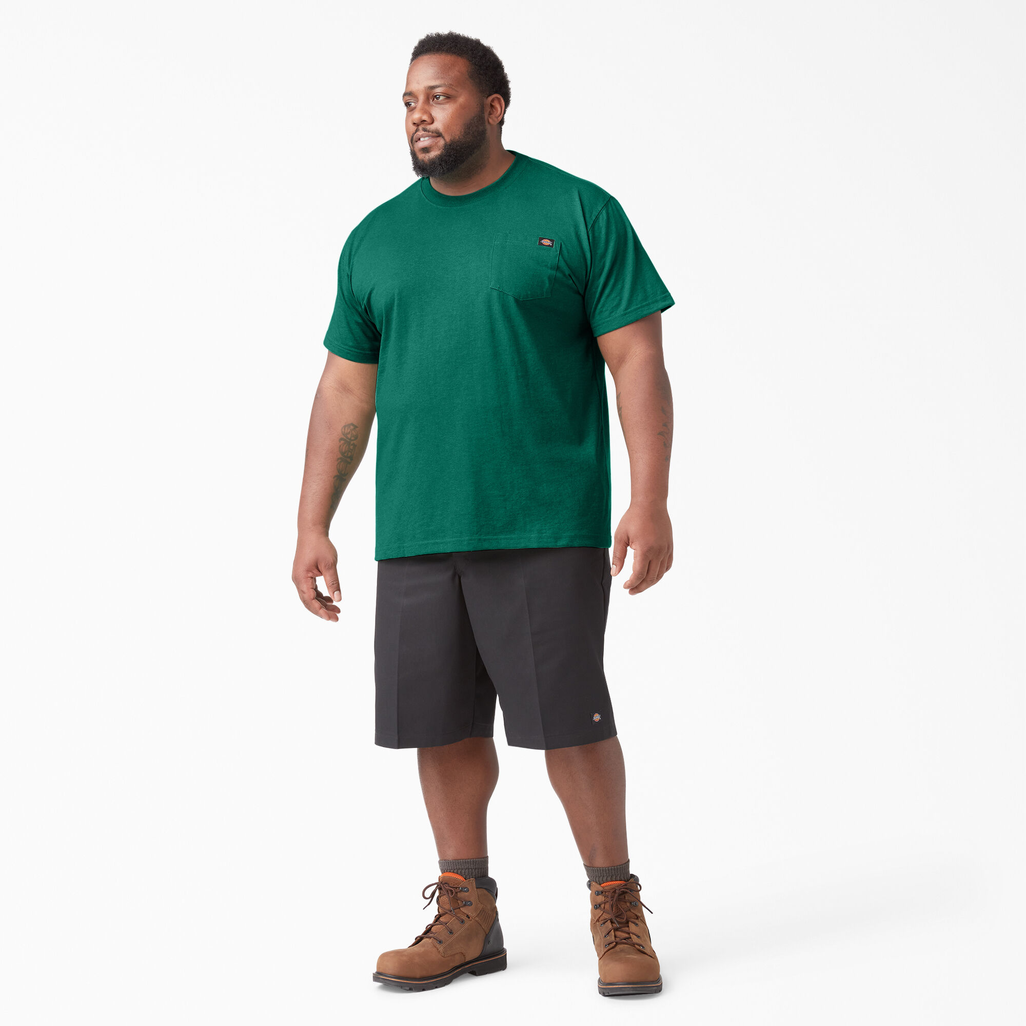 Heavyweight Heathered Short Sleeve Pocket T-Shirt