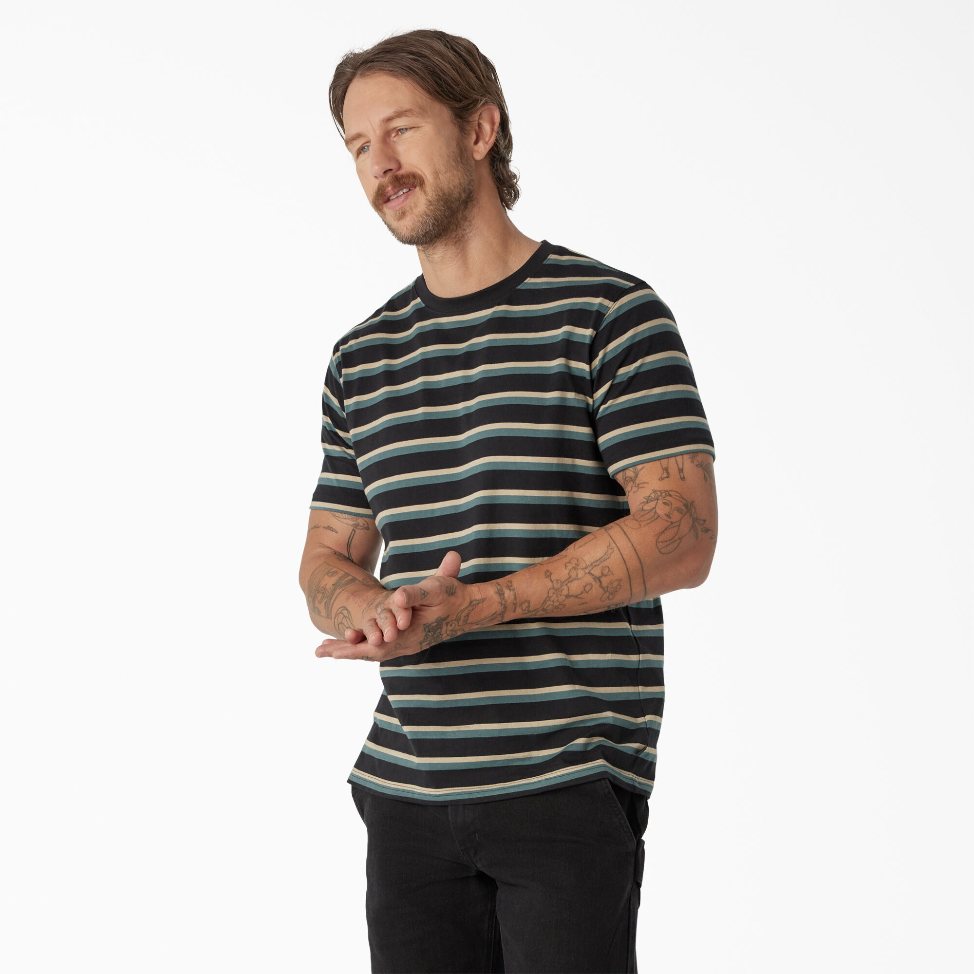 Dickies Skateboarding Striped T-Shirt