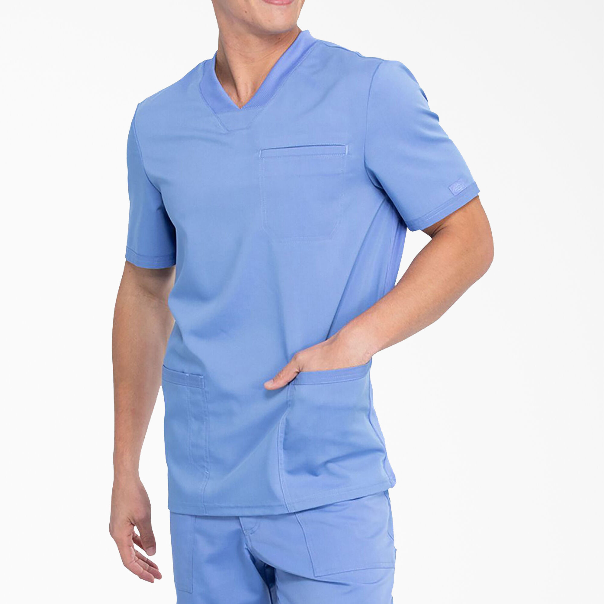 Men's Balance V-Neck Scrub Top with Patch Pockets