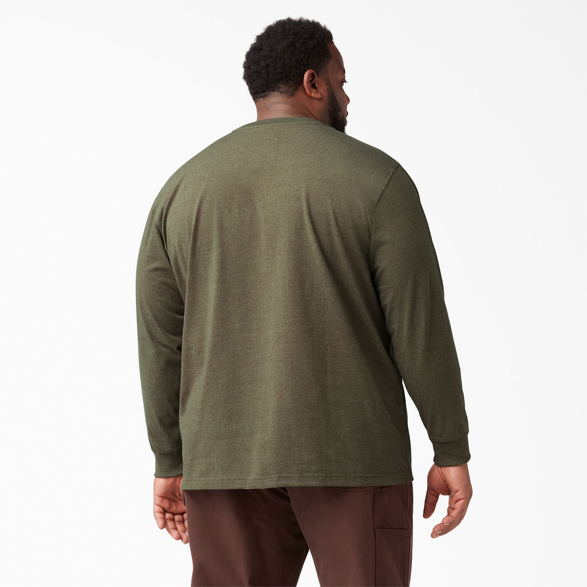 Heavyweight Heathered Long Sleeve Pocket T-Shirt