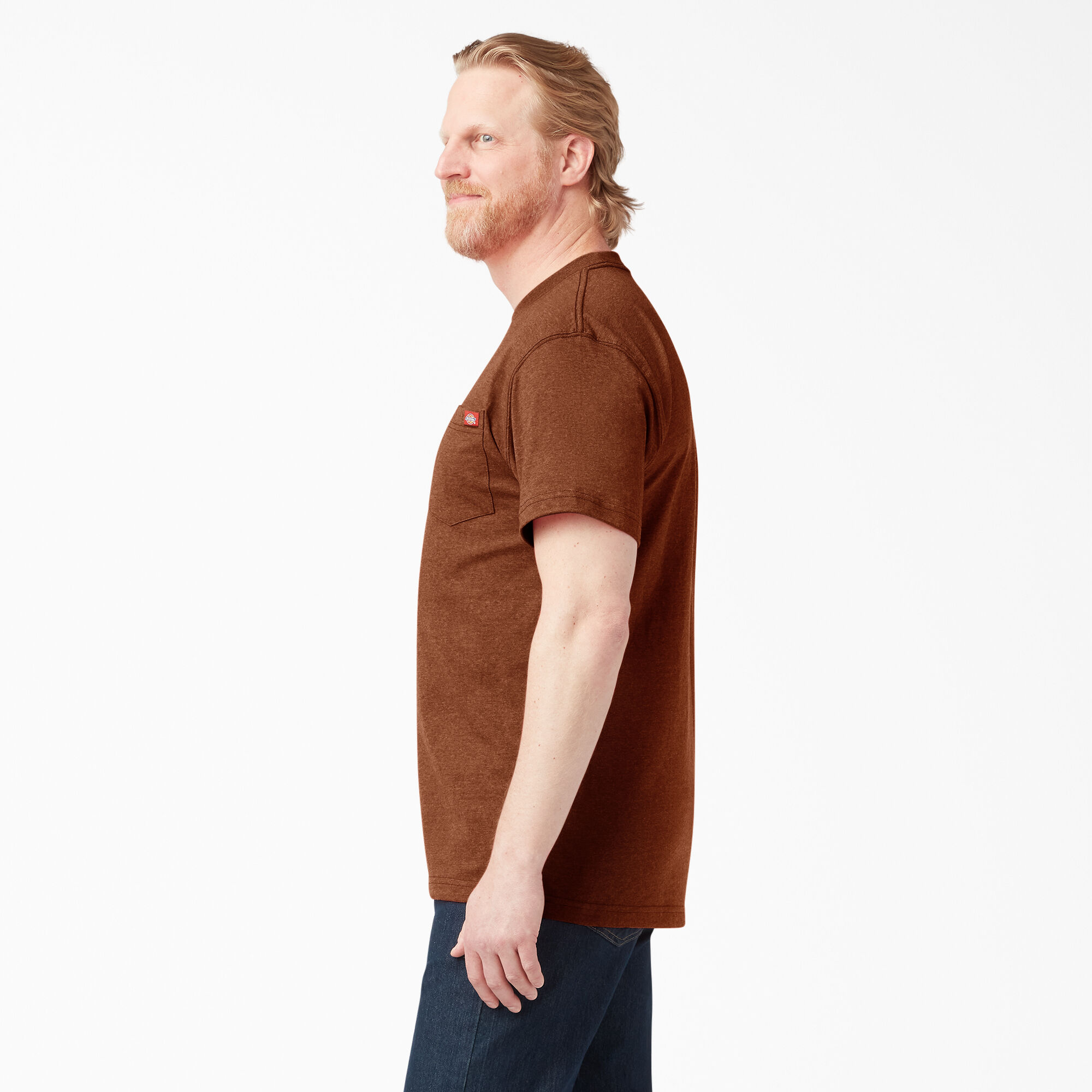 Heavyweight Heathered Short Sleeve Pocket T-Shirt
