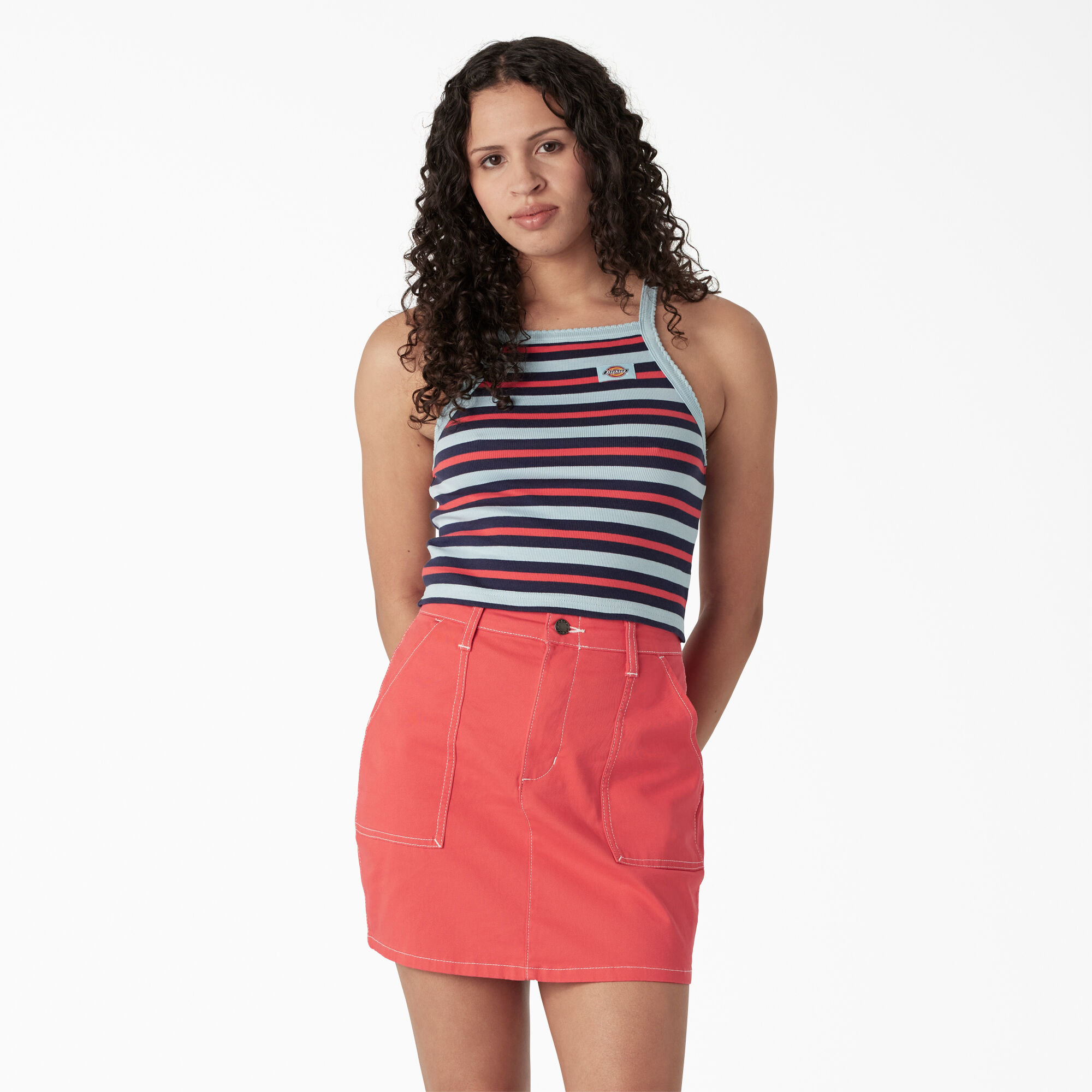 Women's Rib Knit Cropped Tank Top