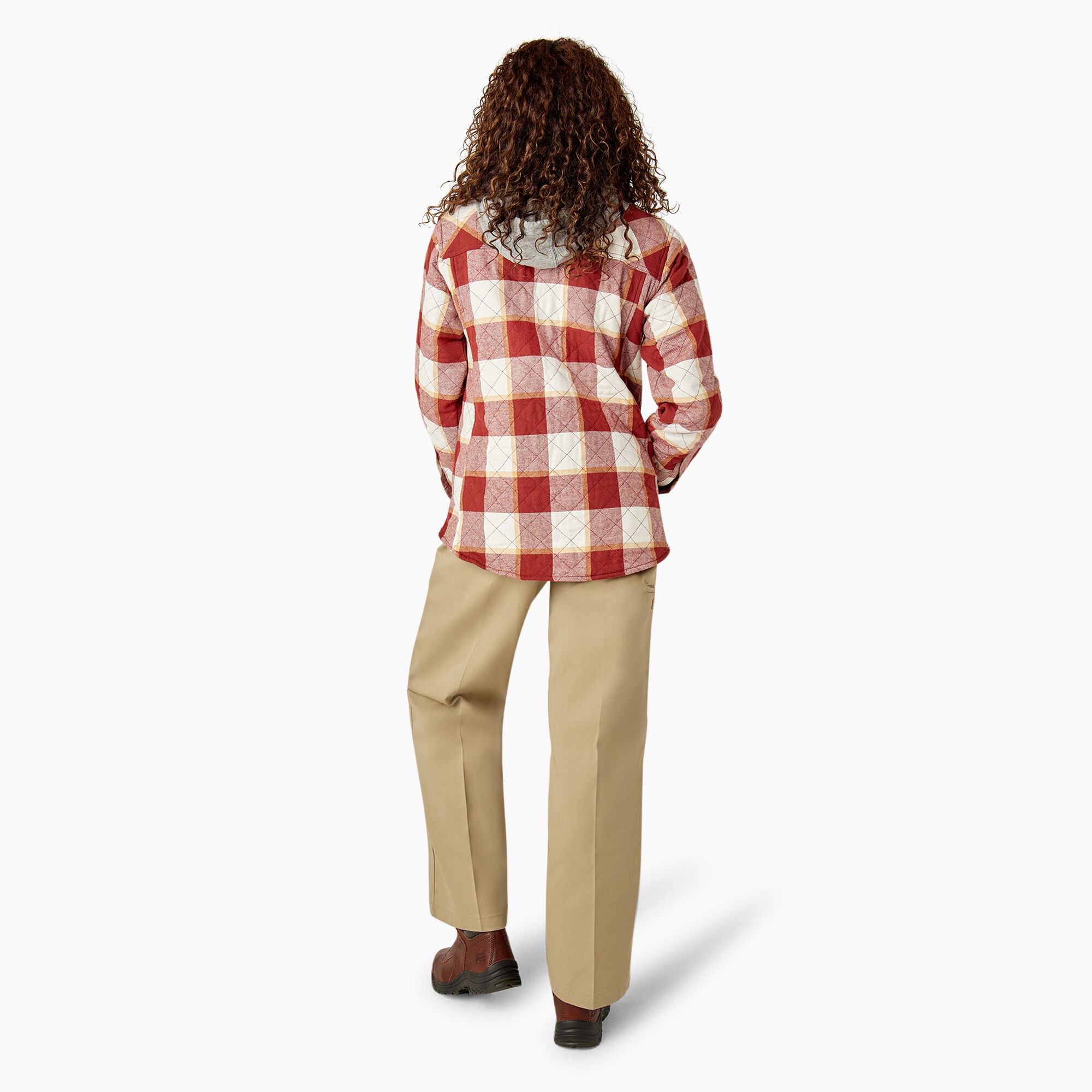 Women’s Flannel Hooded Shirt Jacket