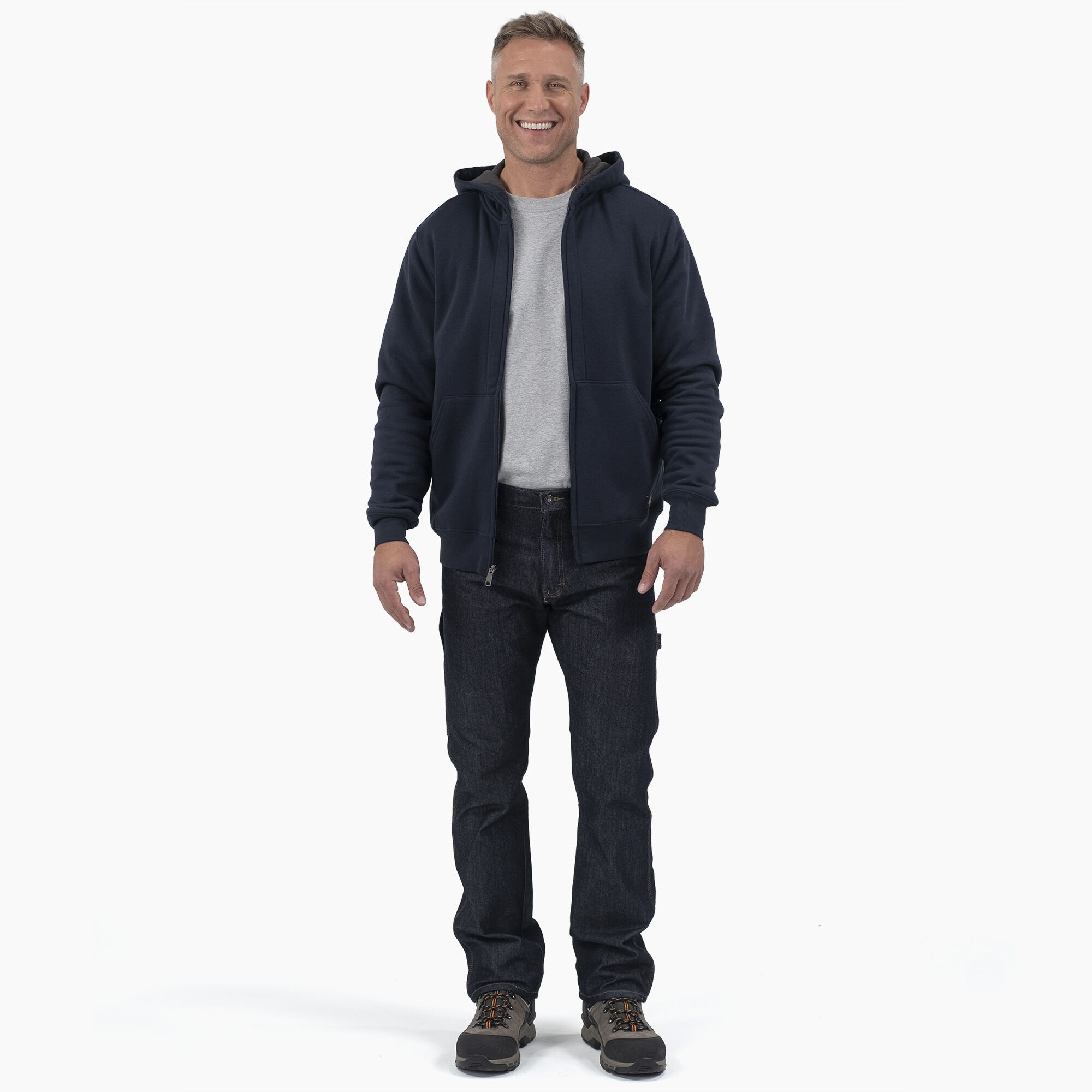 Thermal Lined Full-Zip Fleece Hoodie