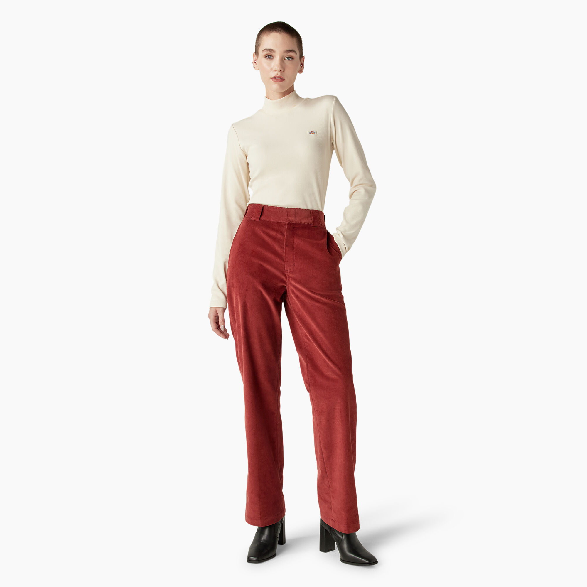 Women's Halleyville Regular Fit Wide Leg Corduroy Pants