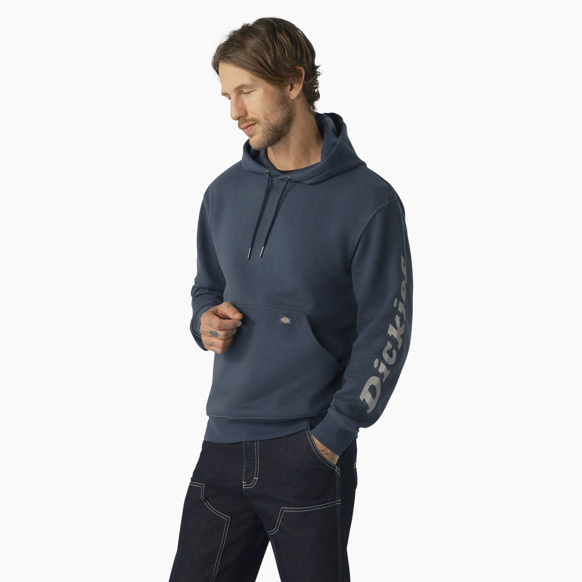 Water Repellent Logo Sleeve Hoodie