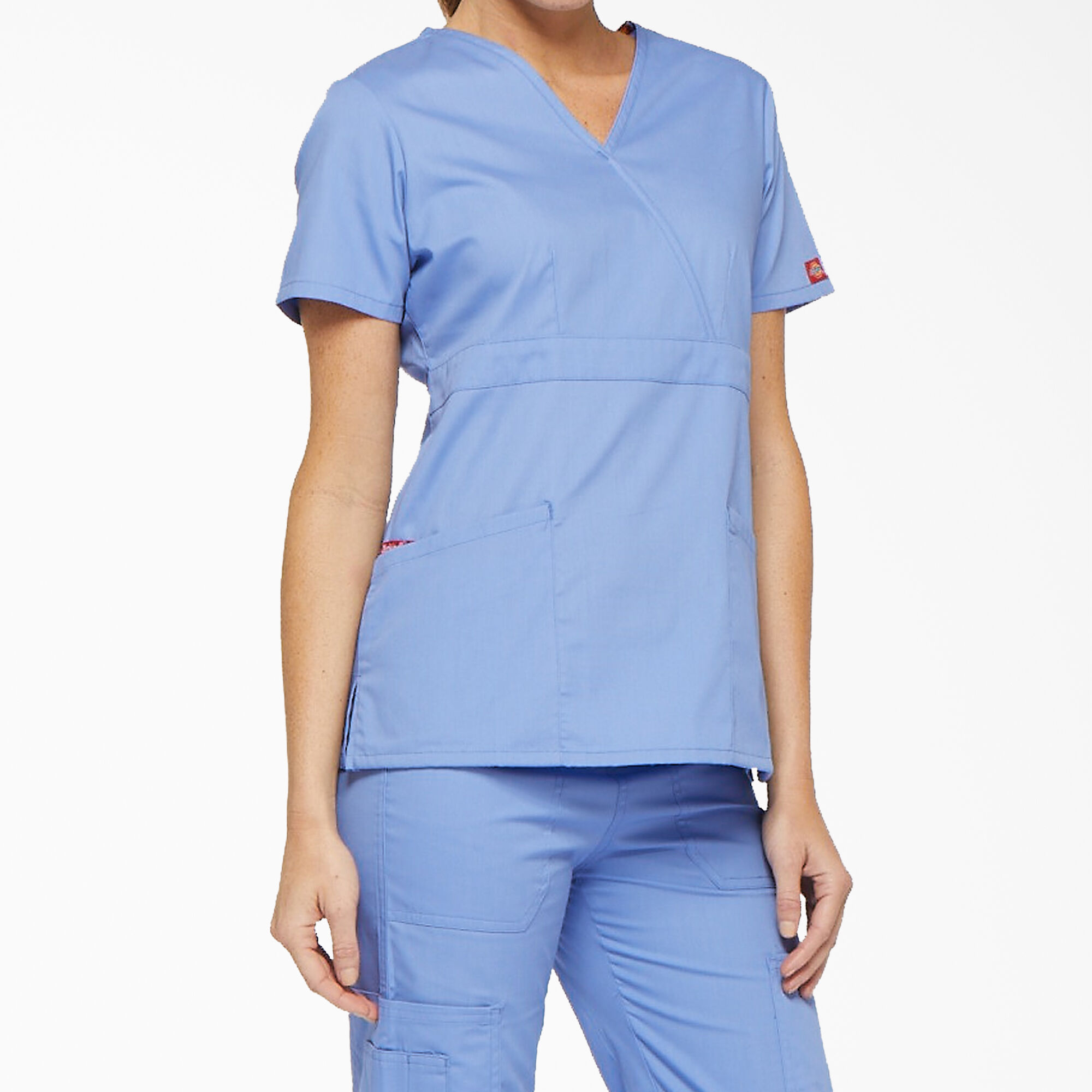 Women's EDS Signature Mock Wrap Scrub Top