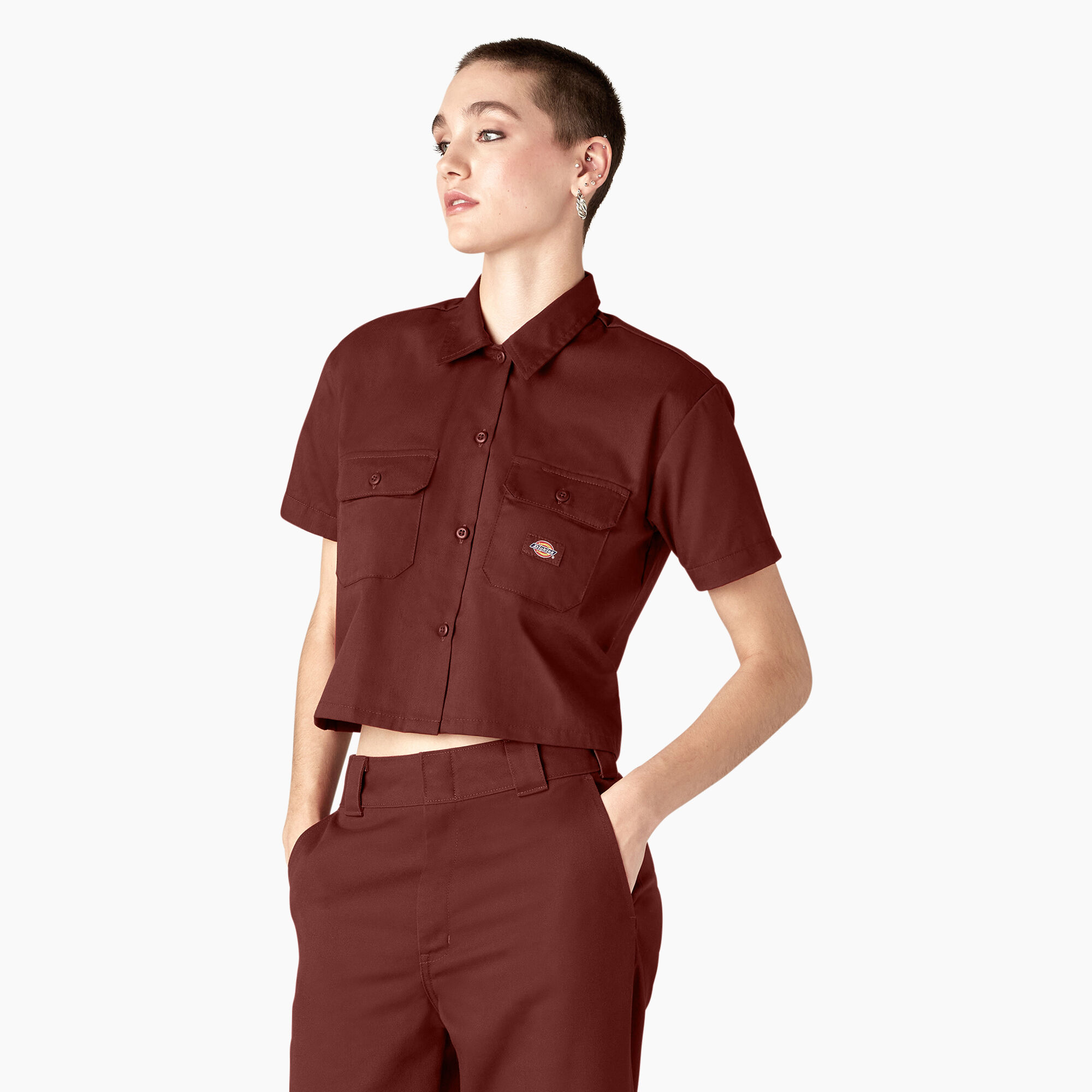 Women's Cropped Work Shirt
