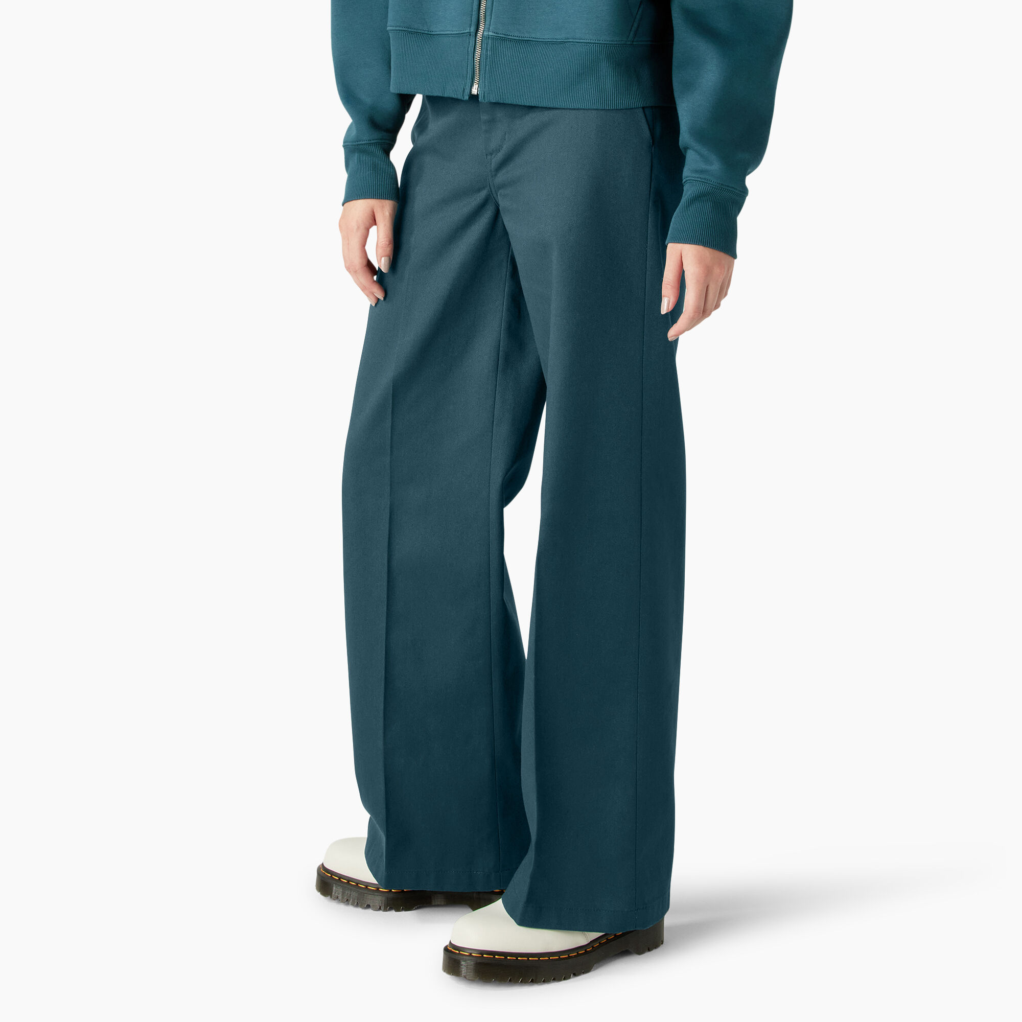 Women's Regular Fit Wide Leg Work Pants