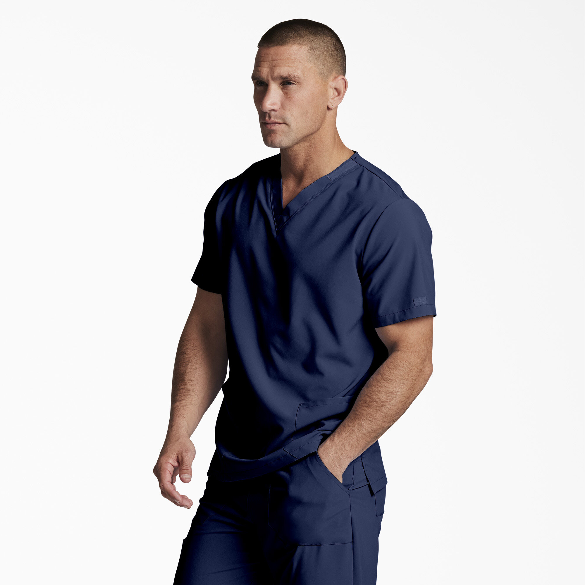 Unisex EDS Essentials V-Neck Scrub Top