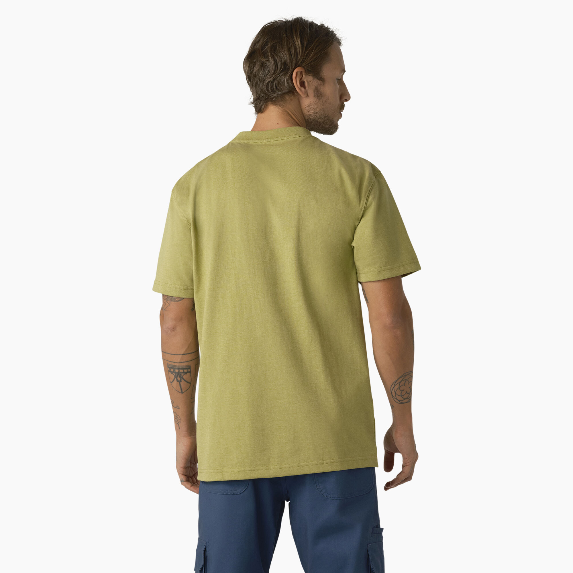 Heavyweight Heathered Short Sleeve Pocket T-Shirt