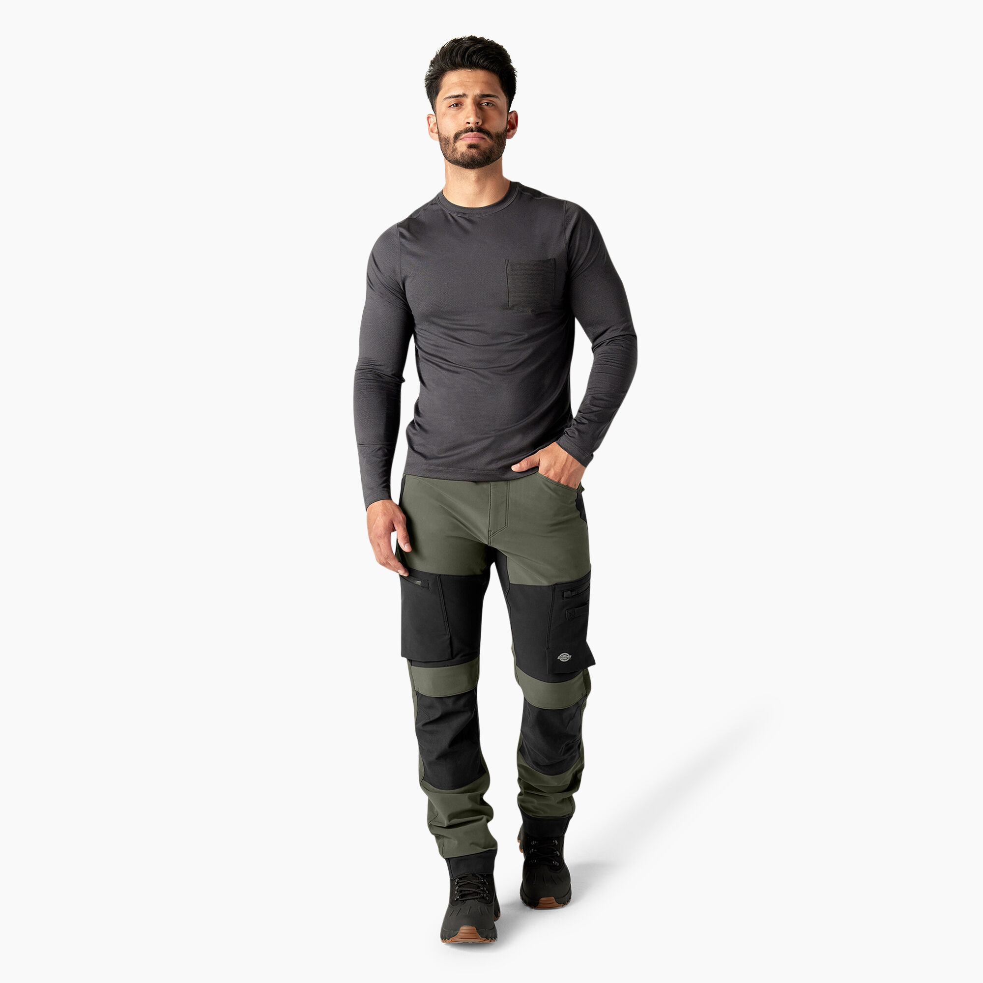 FLEX Slim Fit Double Knee Tapered Pants
