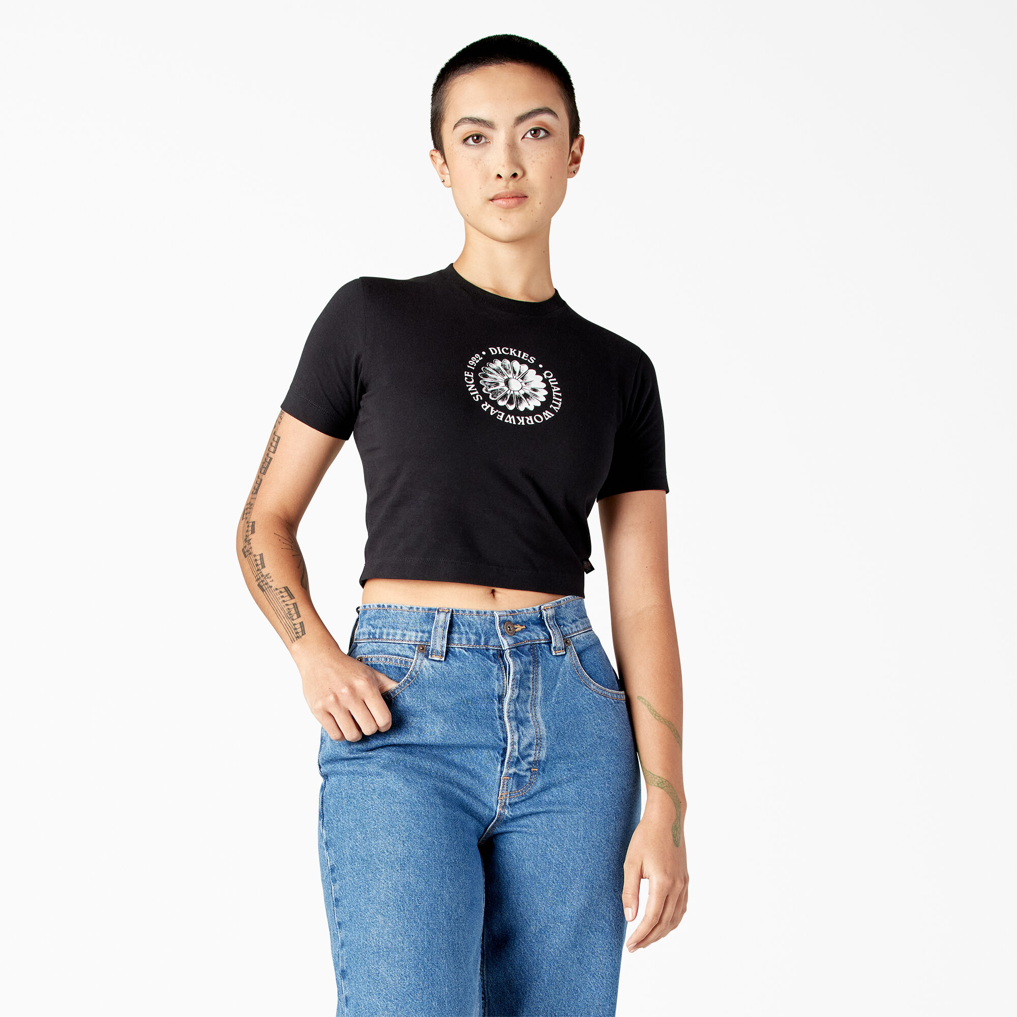 Women's Garden Plain Cropped T-Shirt