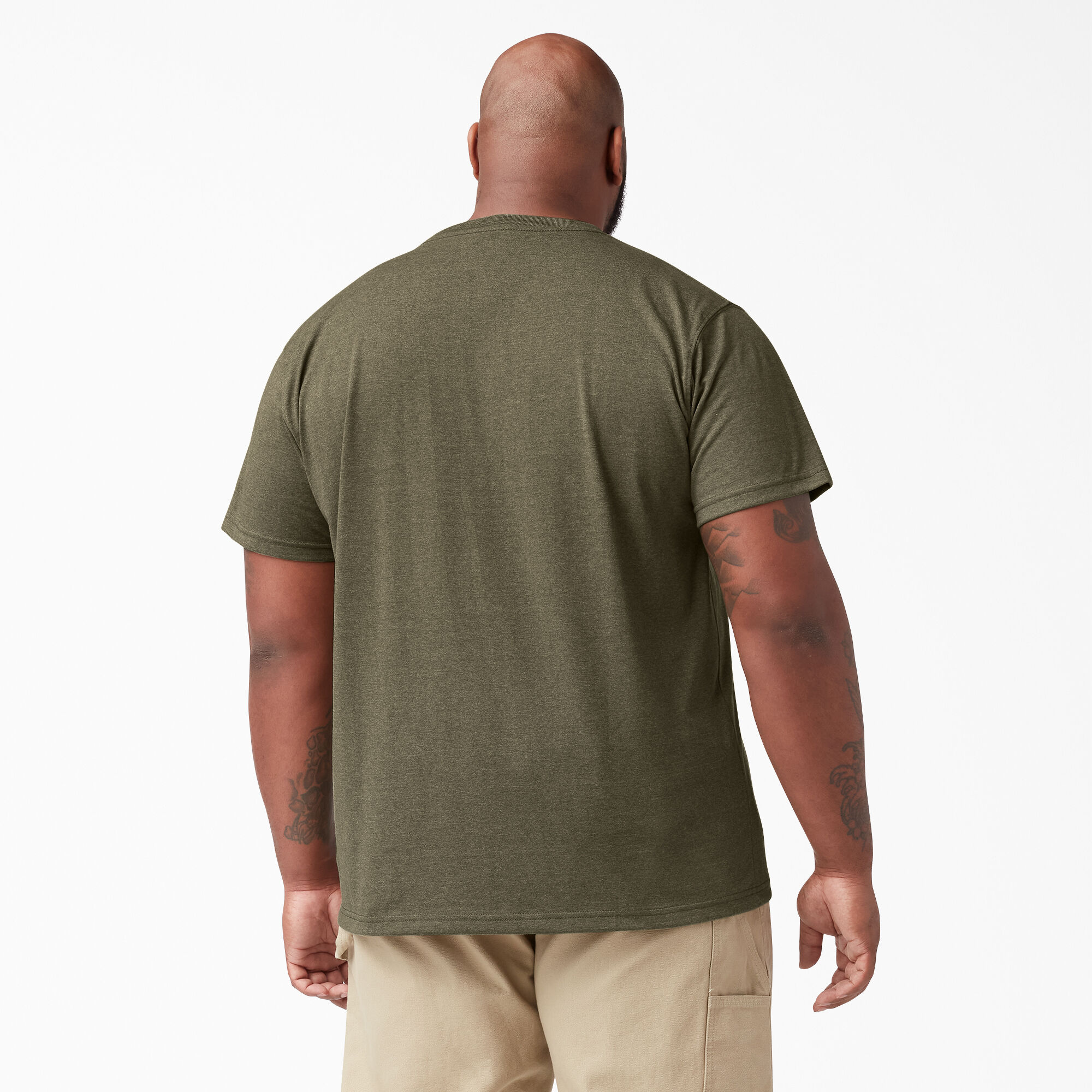 Heavyweight Heathered Short Sleeve Pocket T-Shirt
