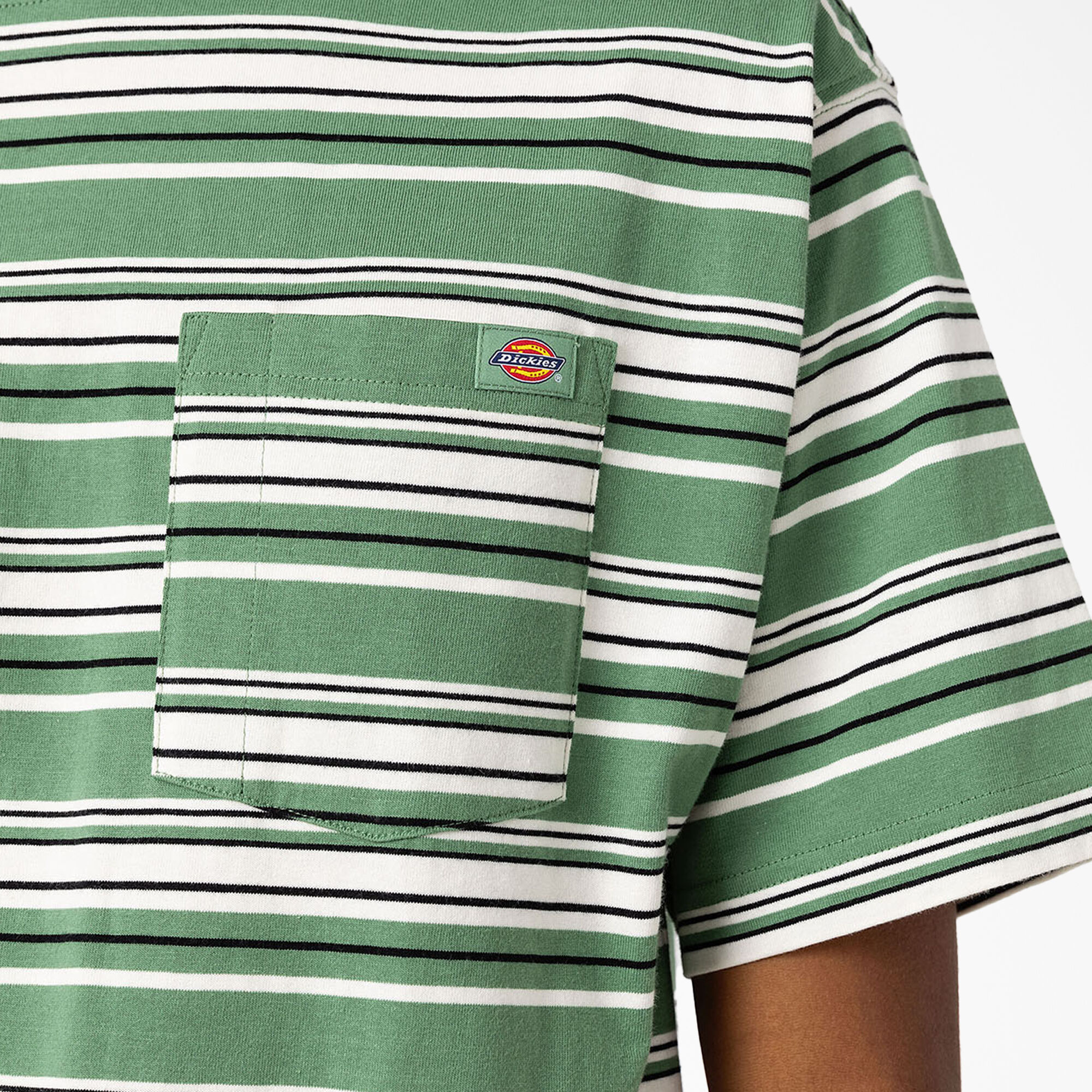 Relaxed Fit Striped Pocket T-Shirt