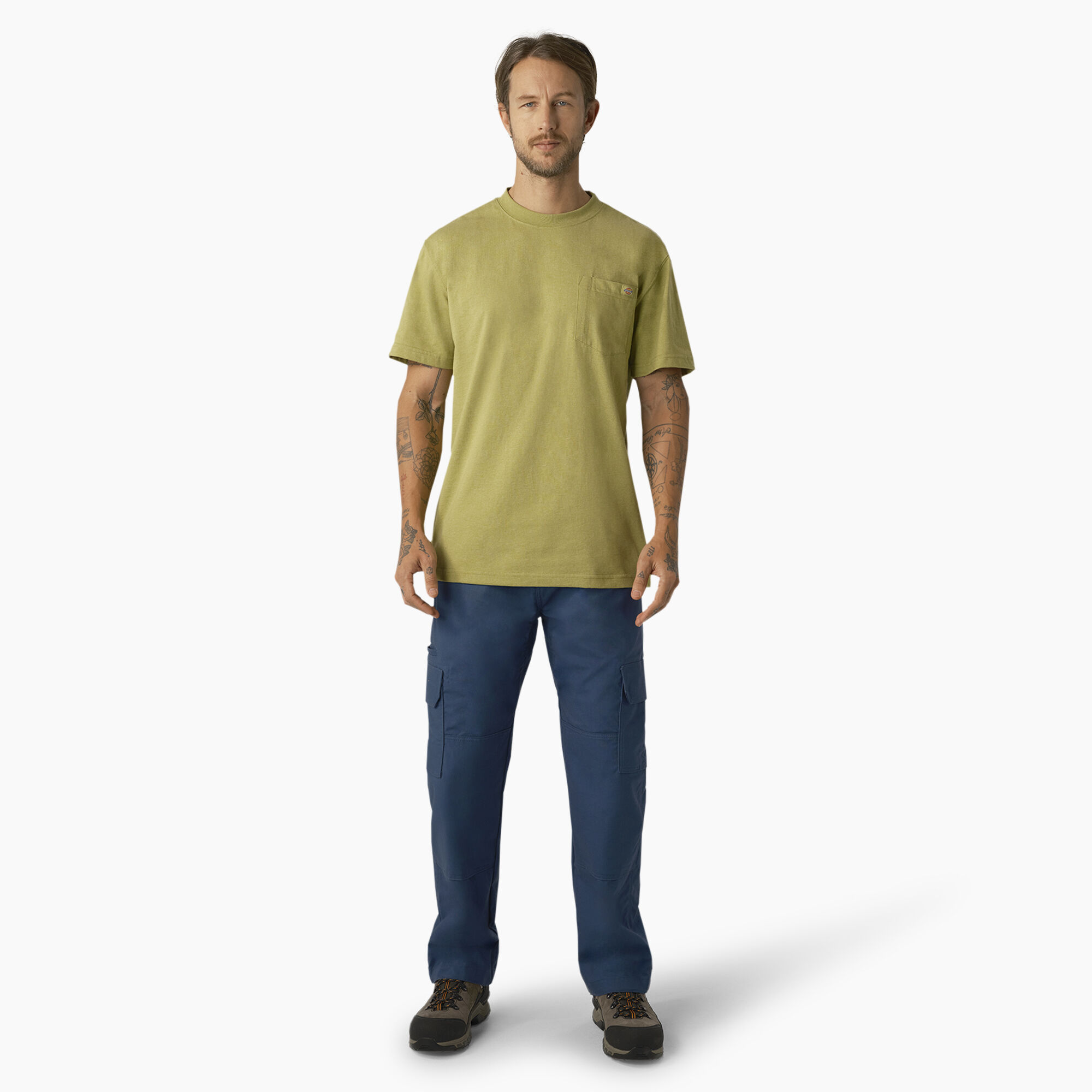 Heavyweight Heathered Short Sleeve Pocket T-Shirt