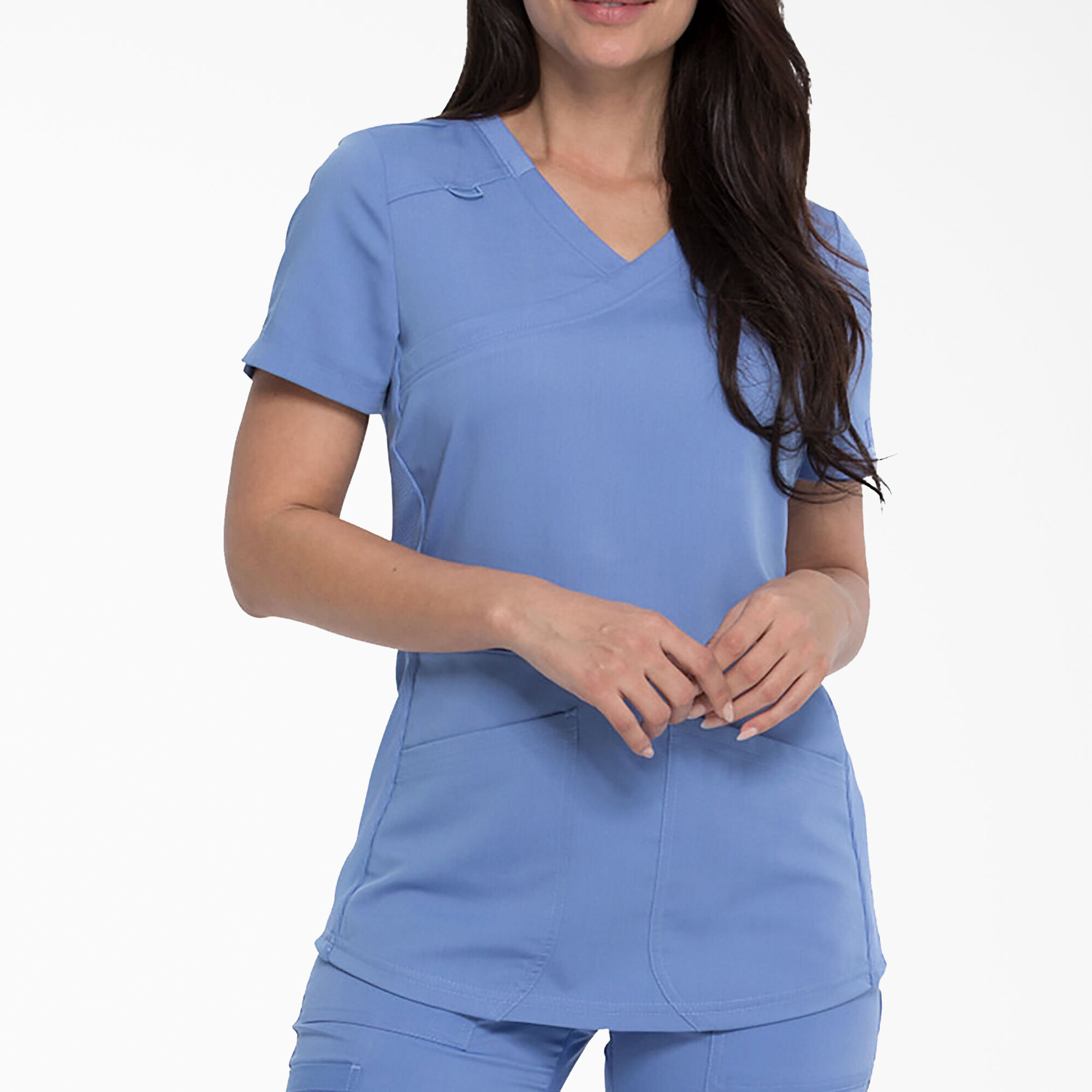 Women's Balance Mock Wrap Scrub Top