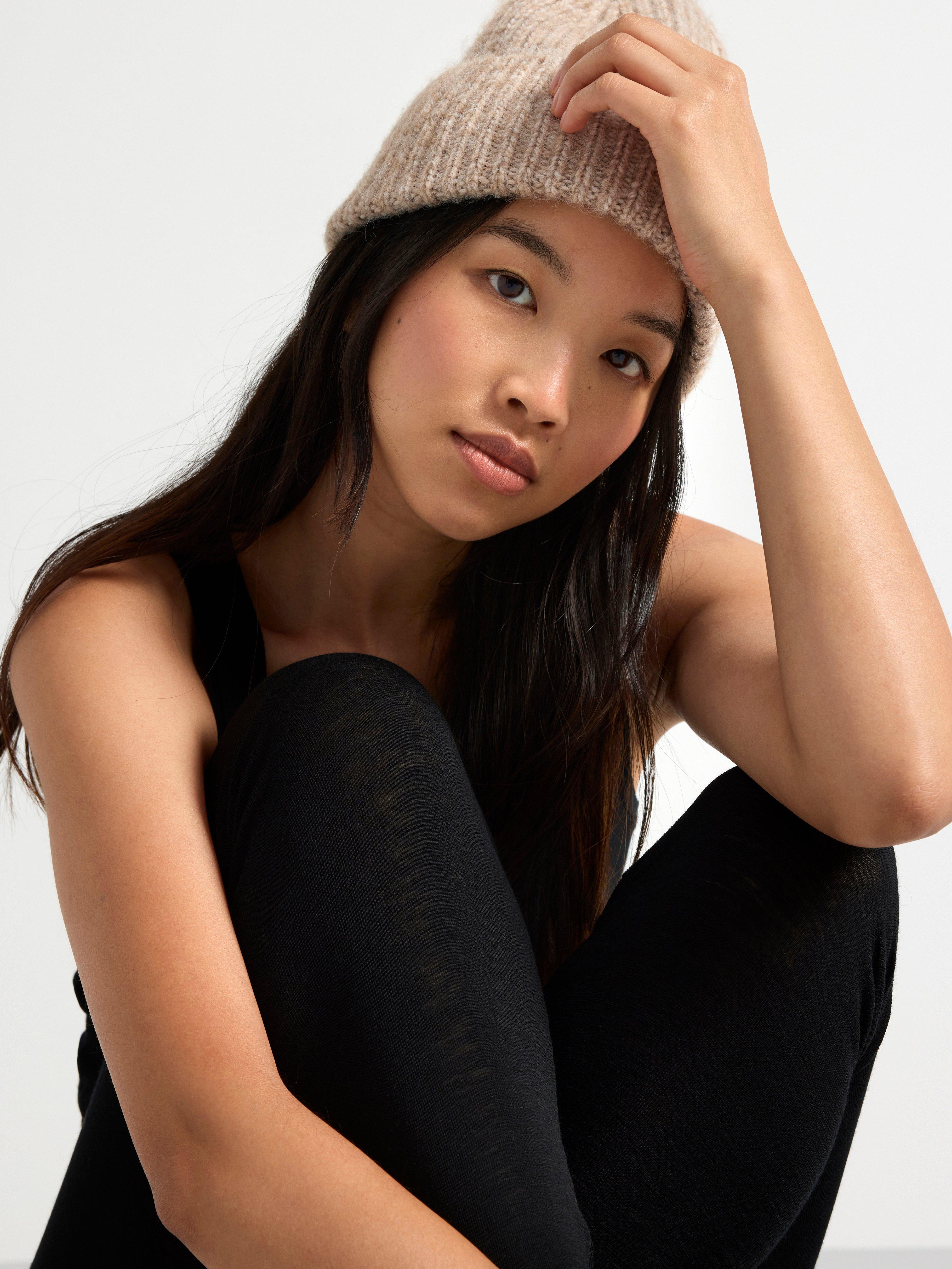 Leggings in merino wool Black