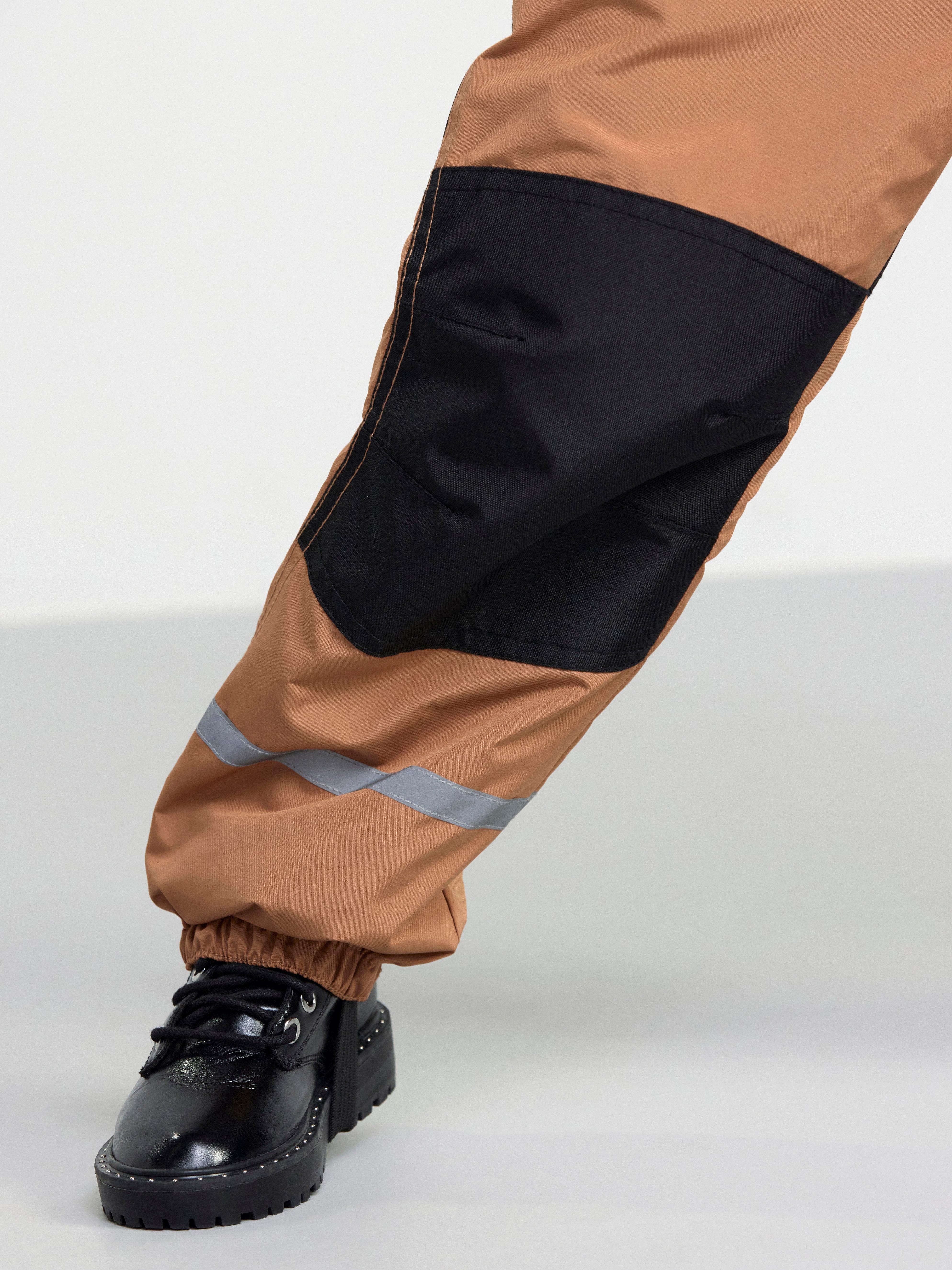 Water repellent shell trousers Light brown