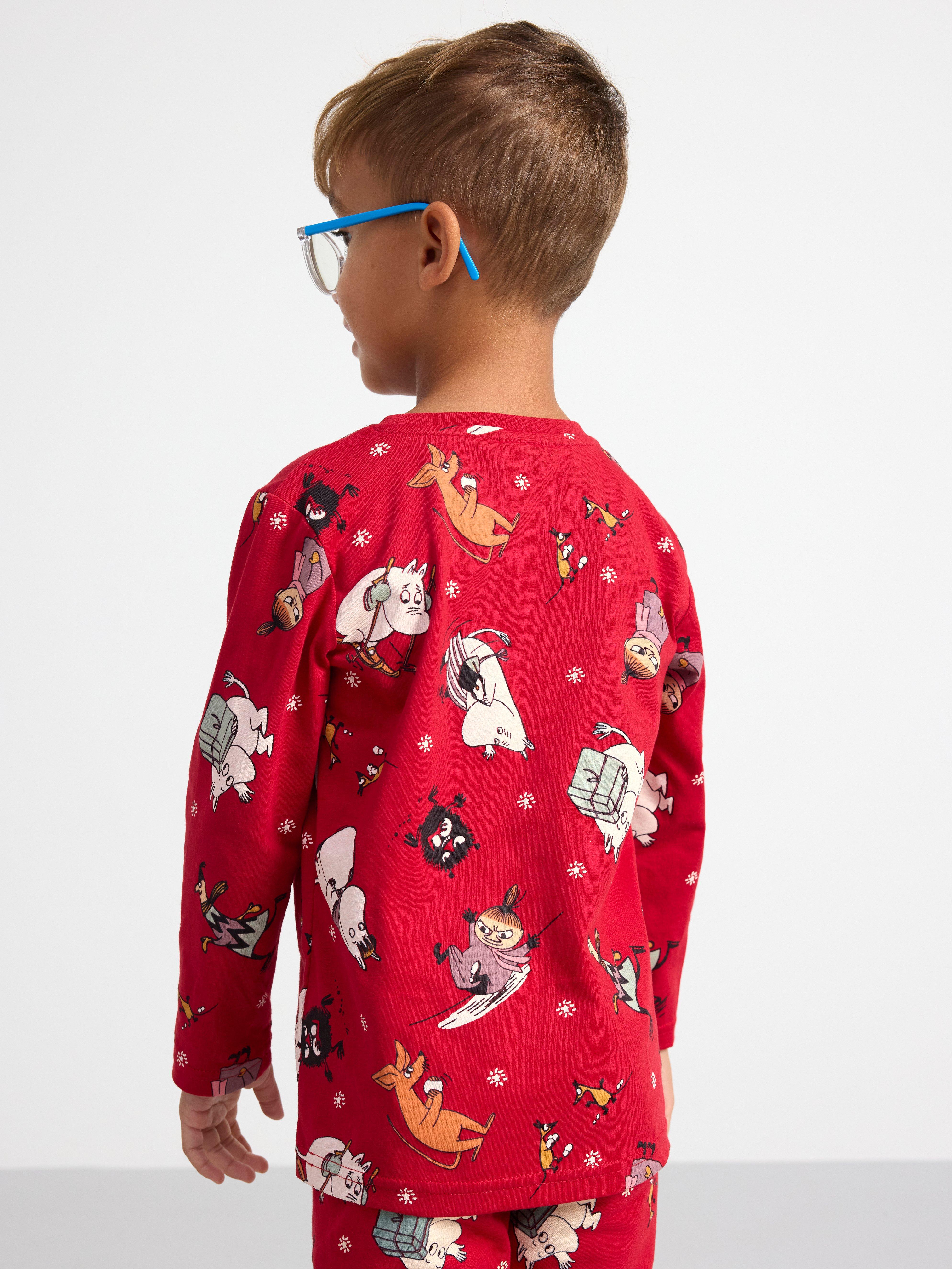 Long sleeve top with Moomin Dark Red