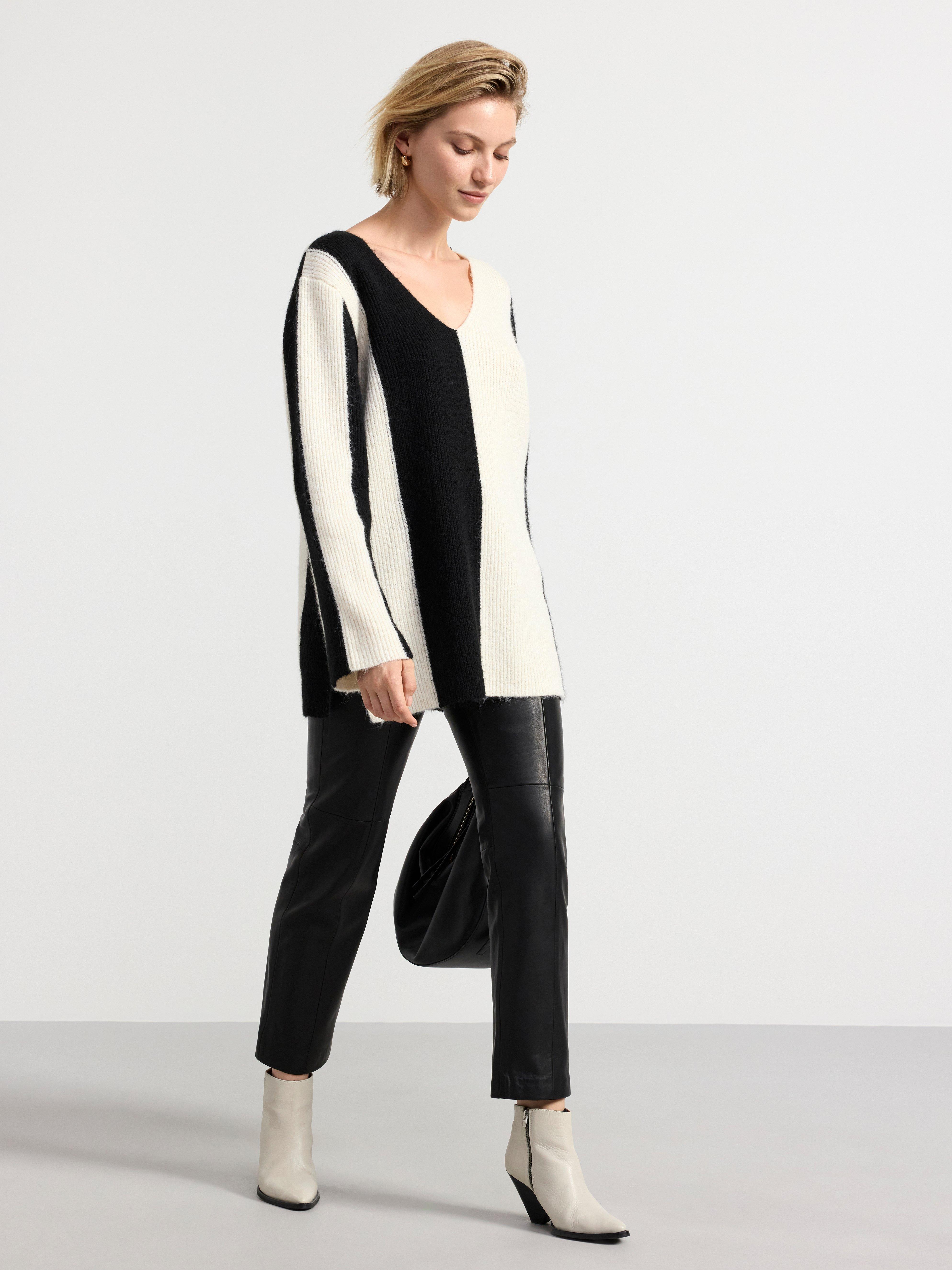 Long sleeve knitted jumper Black